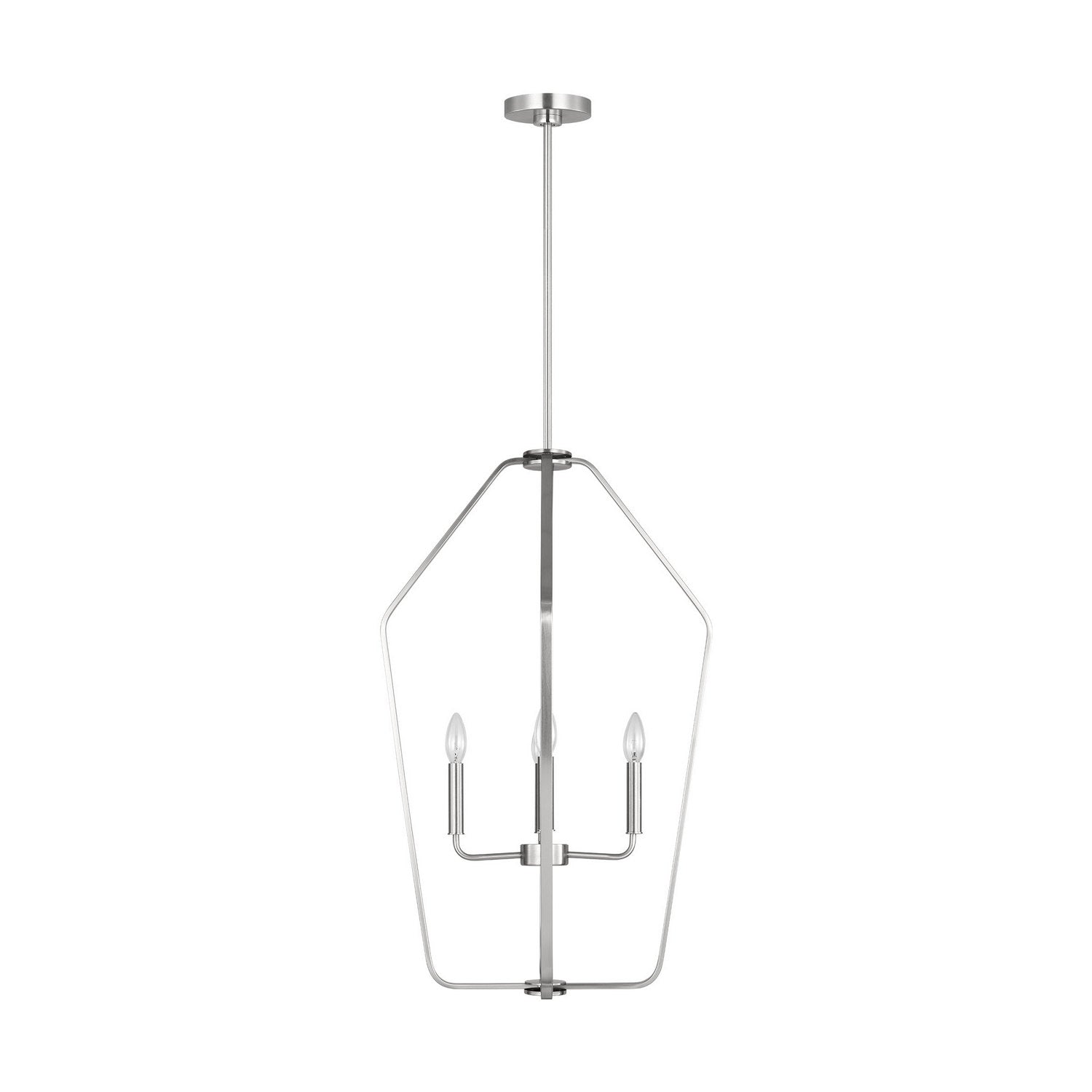 Generation Lighting - GLC1274BS - Four Light Chandelier - Kennan - Brushed Nickel