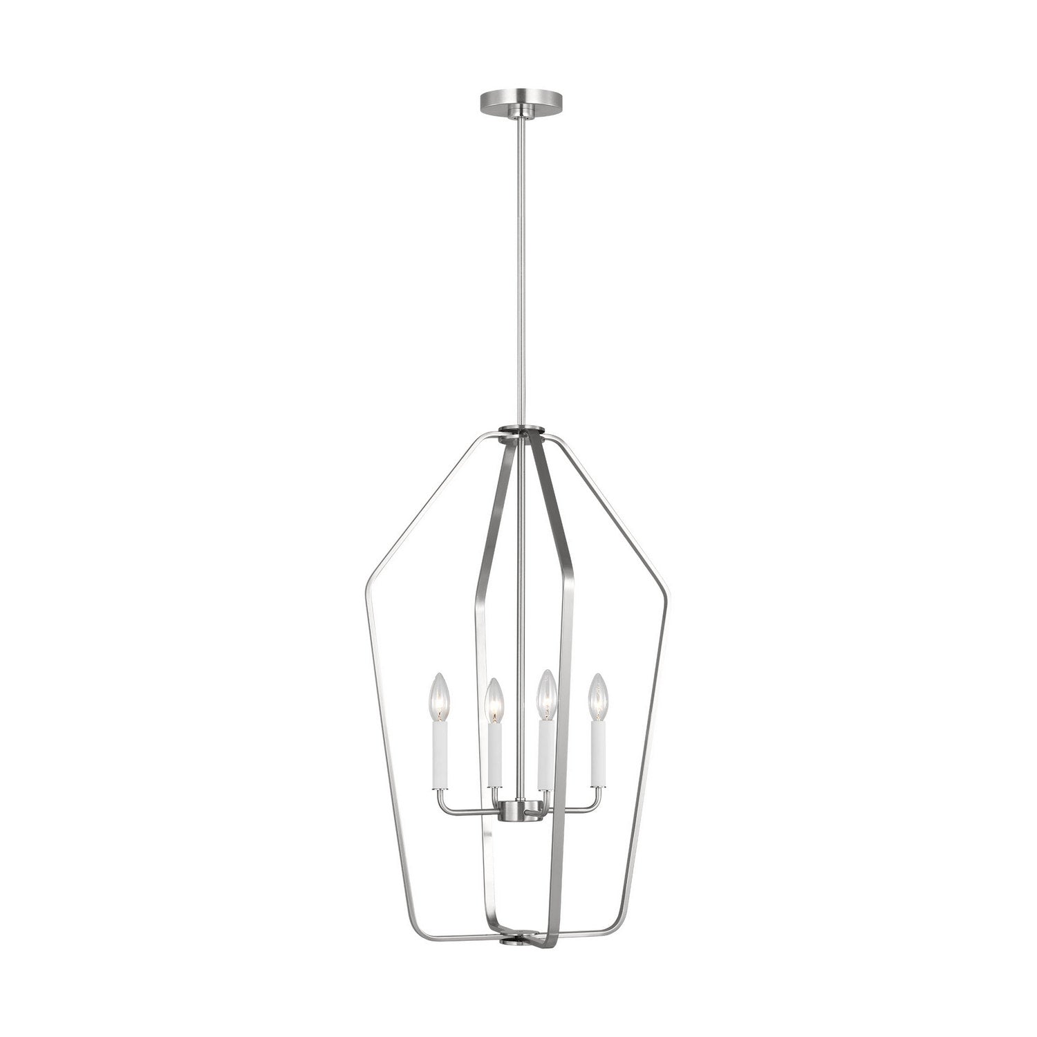Generation Lighting - GLC1274BS - Four Light Chandelier - Kennan - Brushed Nickel