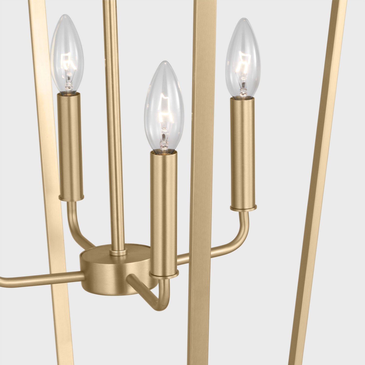 Generation Lighting - GLC1274SB - Four Light Chandelier - Kennan - Satin Brass