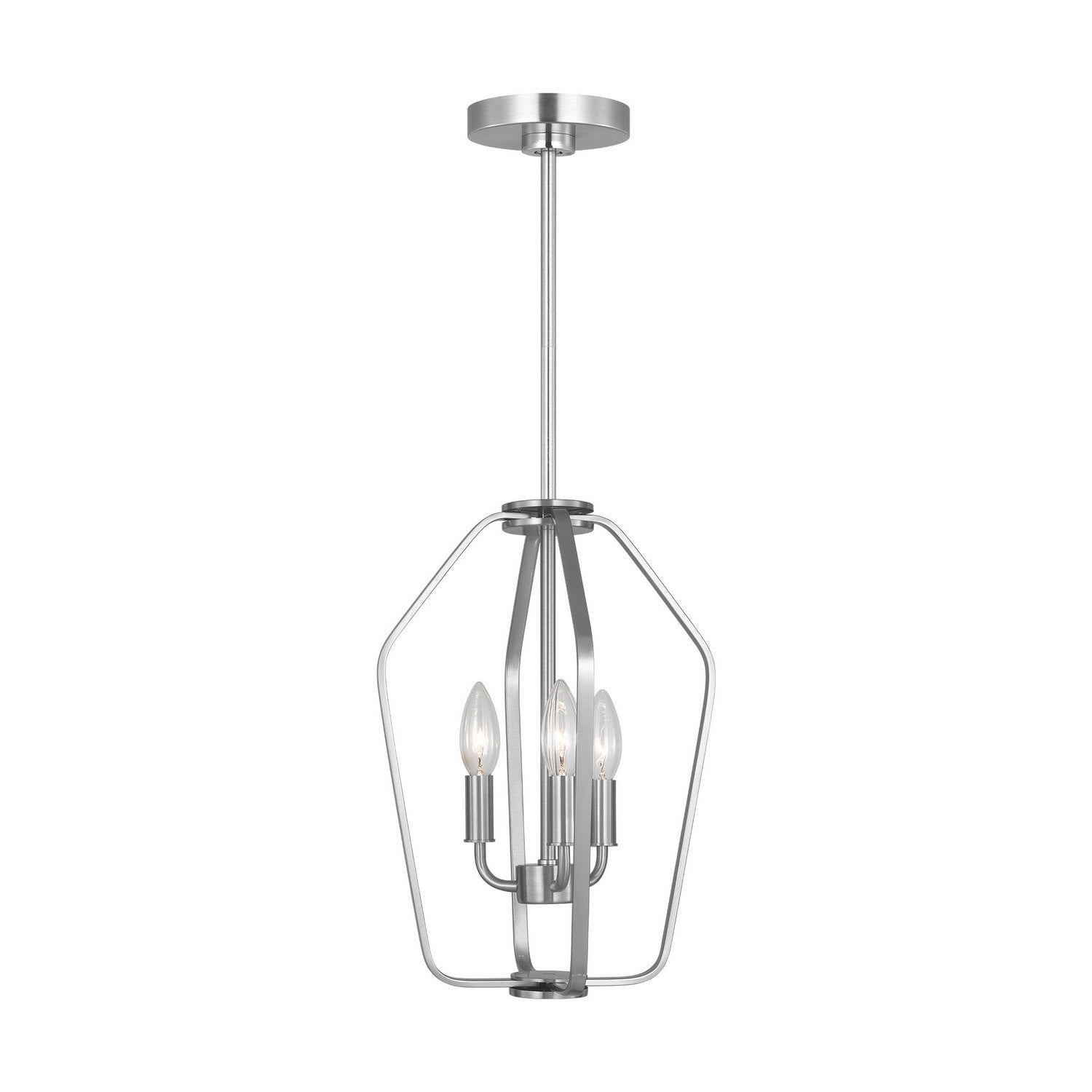 Generation Lighting - GLC1283BS - Three Light Chandelier - Kennan - Brushed Nickel