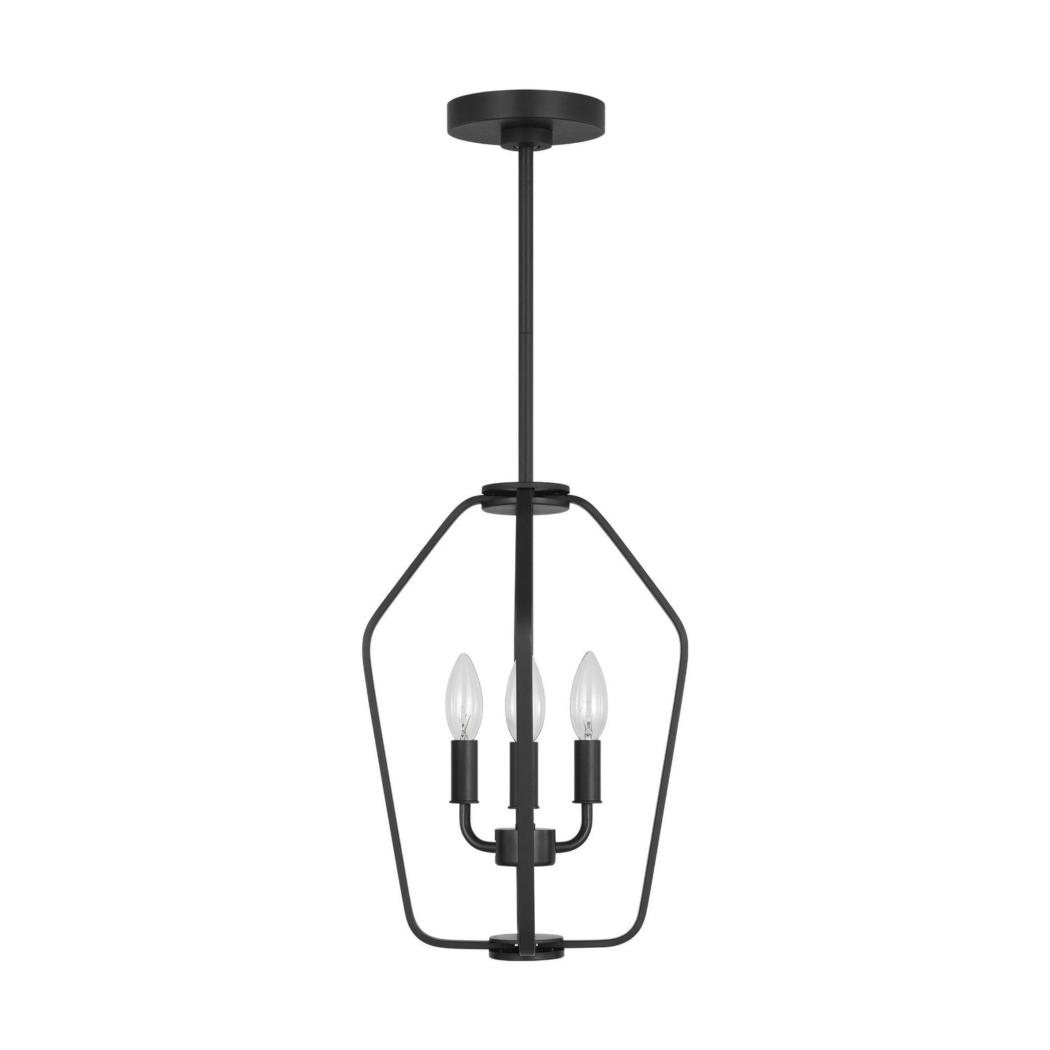 Generation Lighting - GLC1283MBK - Three Light Chandelier - Kennan - Midnight Black