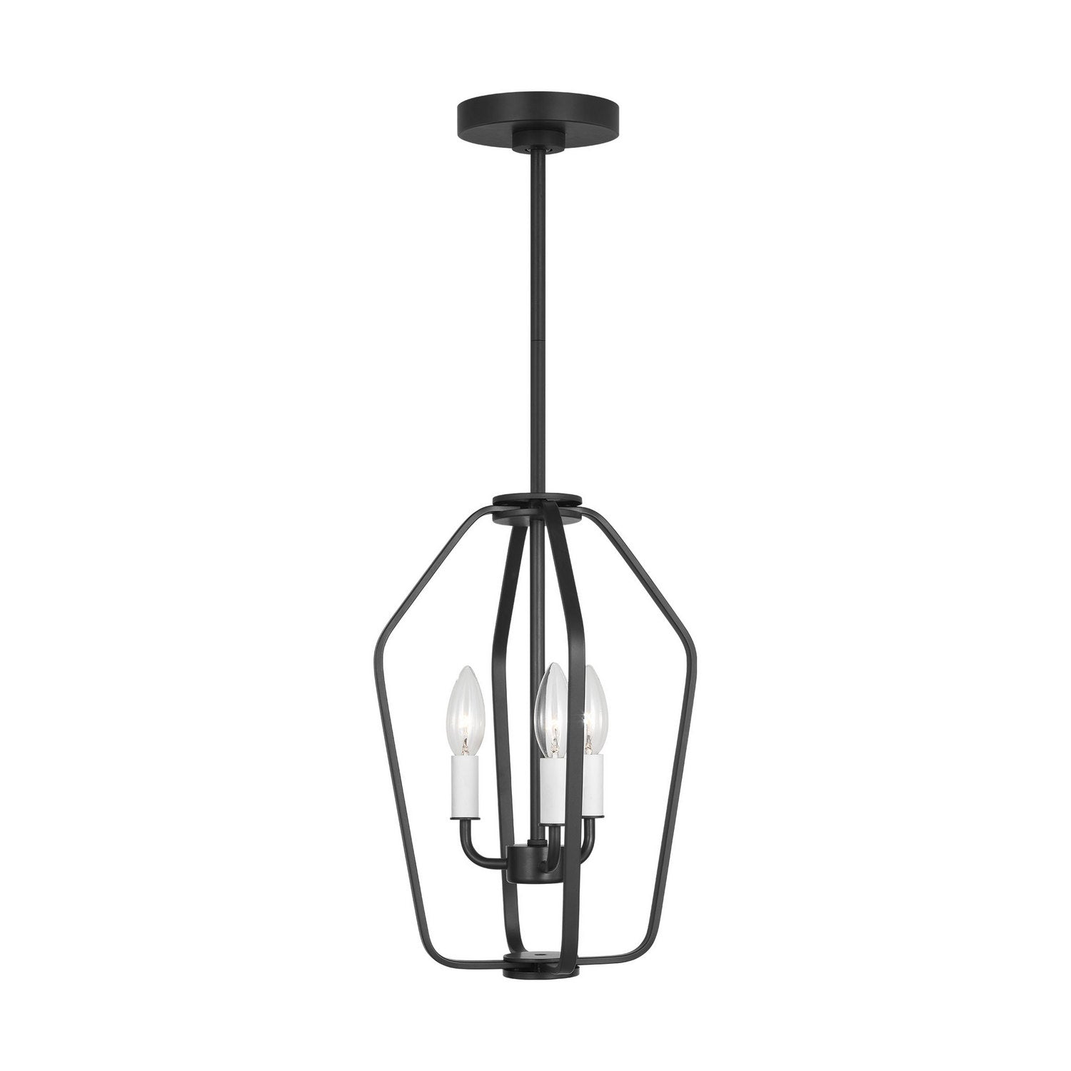 Generation Lighting - GLC1283MBK - Three Light Chandelier - Kennan - Midnight Black