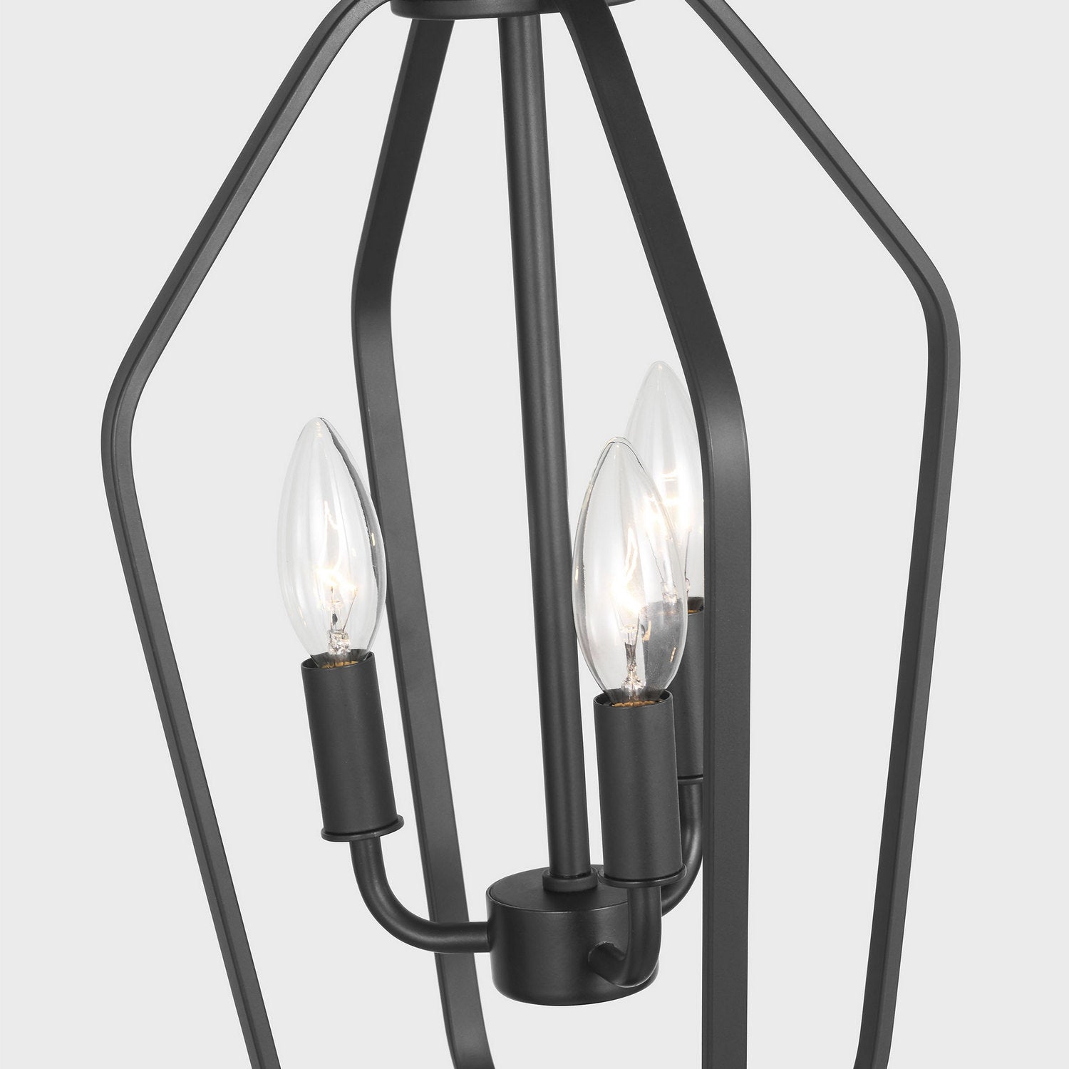 Generation Lighting - GLC1283MBK - Three Light Chandelier - Kennan - Midnight Black