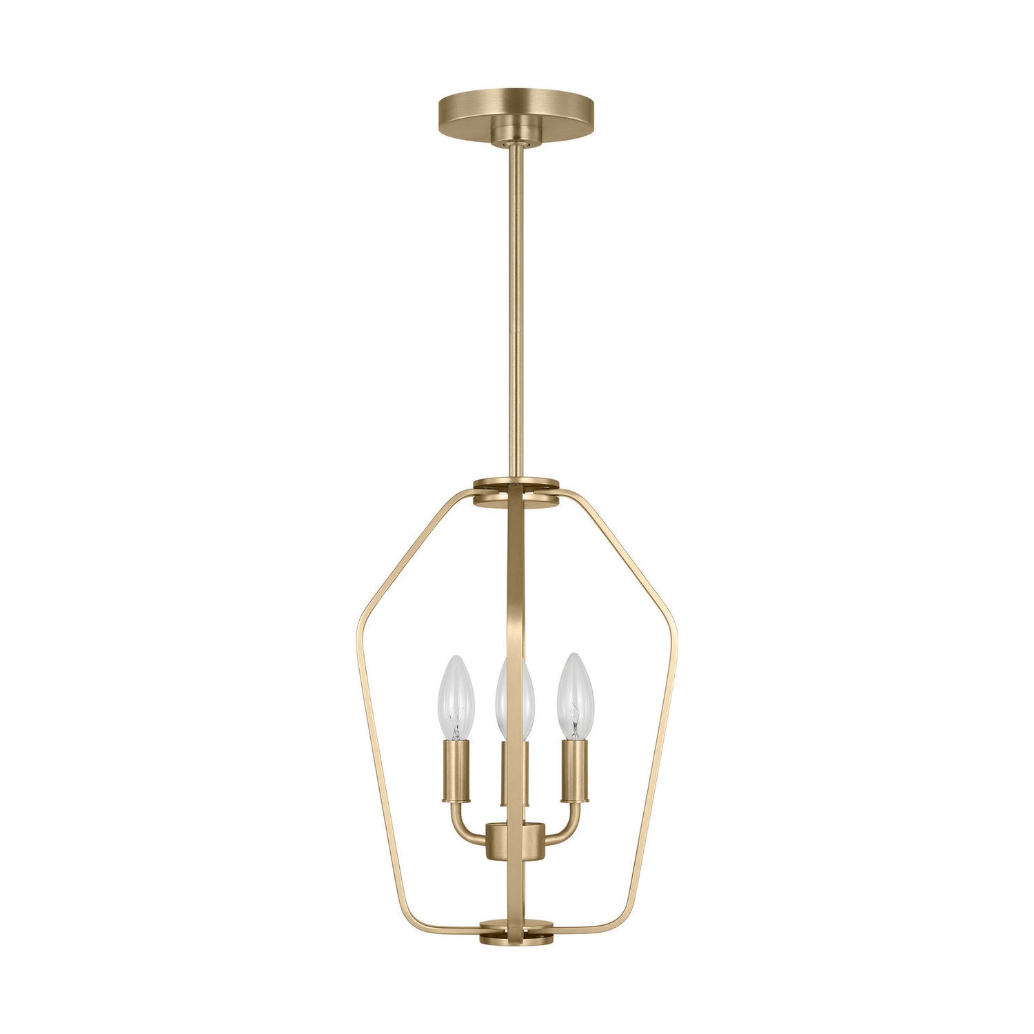 Generation Lighting - GLC1283SB - Three Light Chandelier - Kennan - Satin Brass