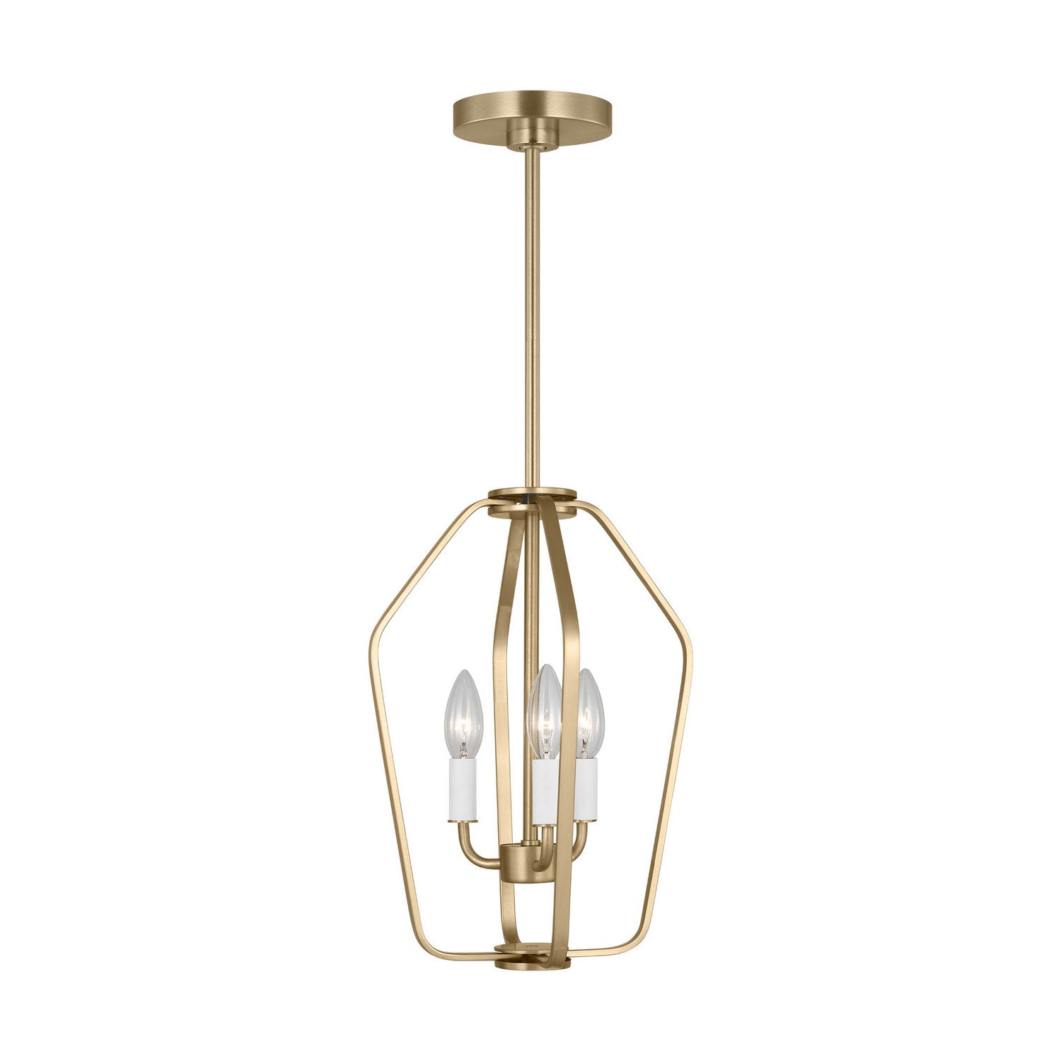 Generation Lighting - GLC1283SB - Three Light Chandelier - Kennan - Satin Brass