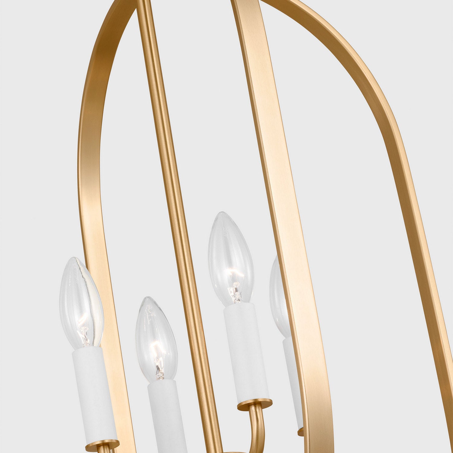 Generation Lighting - GLC1304SB - Four Light Chandelier - Loretto - Satin Brass