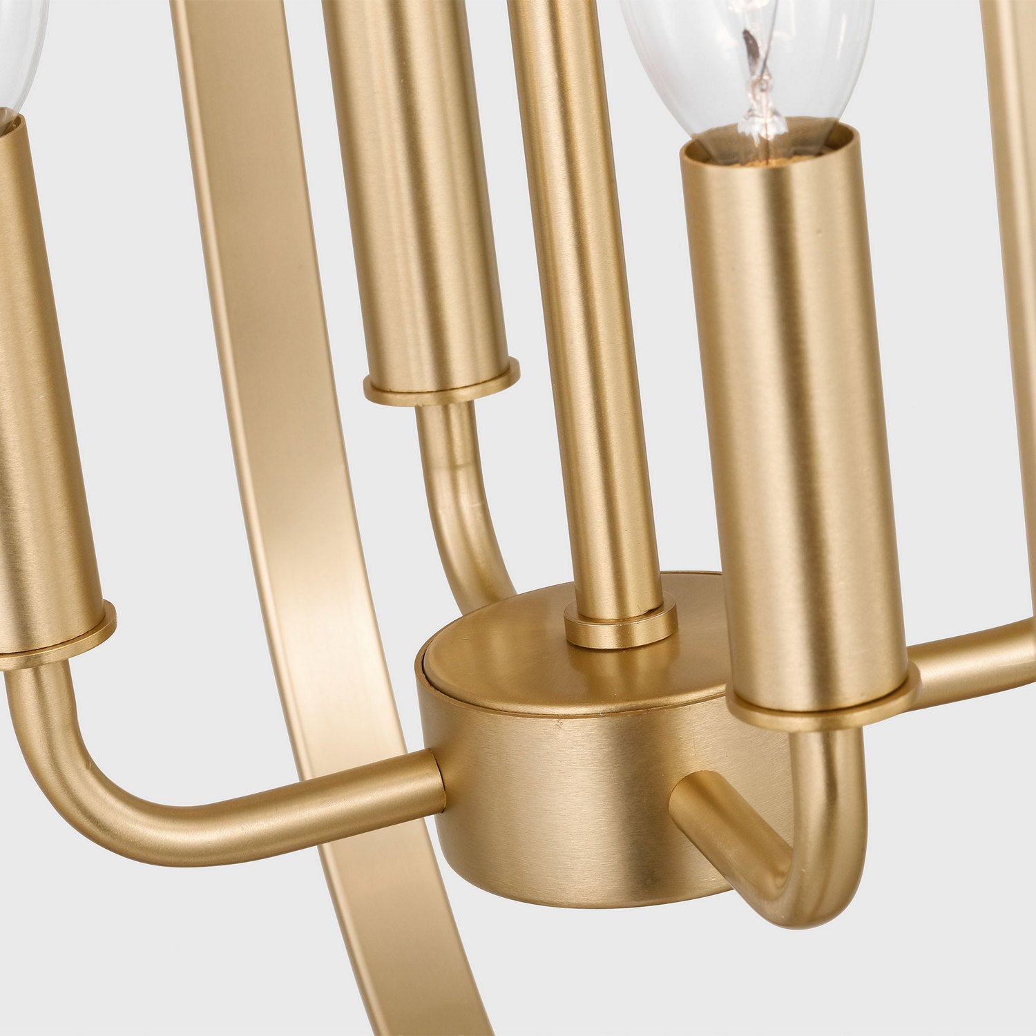 Generation Lighting - GLC1304SB - Four Light Chandelier - Loretto - Satin Brass
