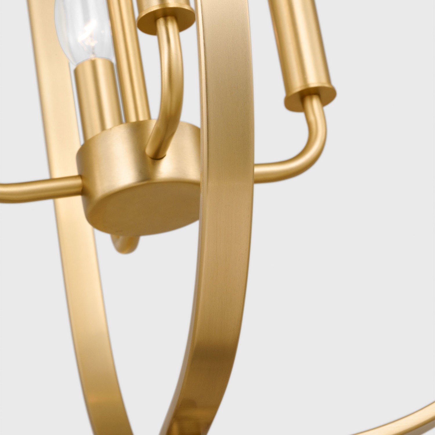 Generation Lighting - GLC1304SB - Four Light Chandelier - Loretto - Satin Brass