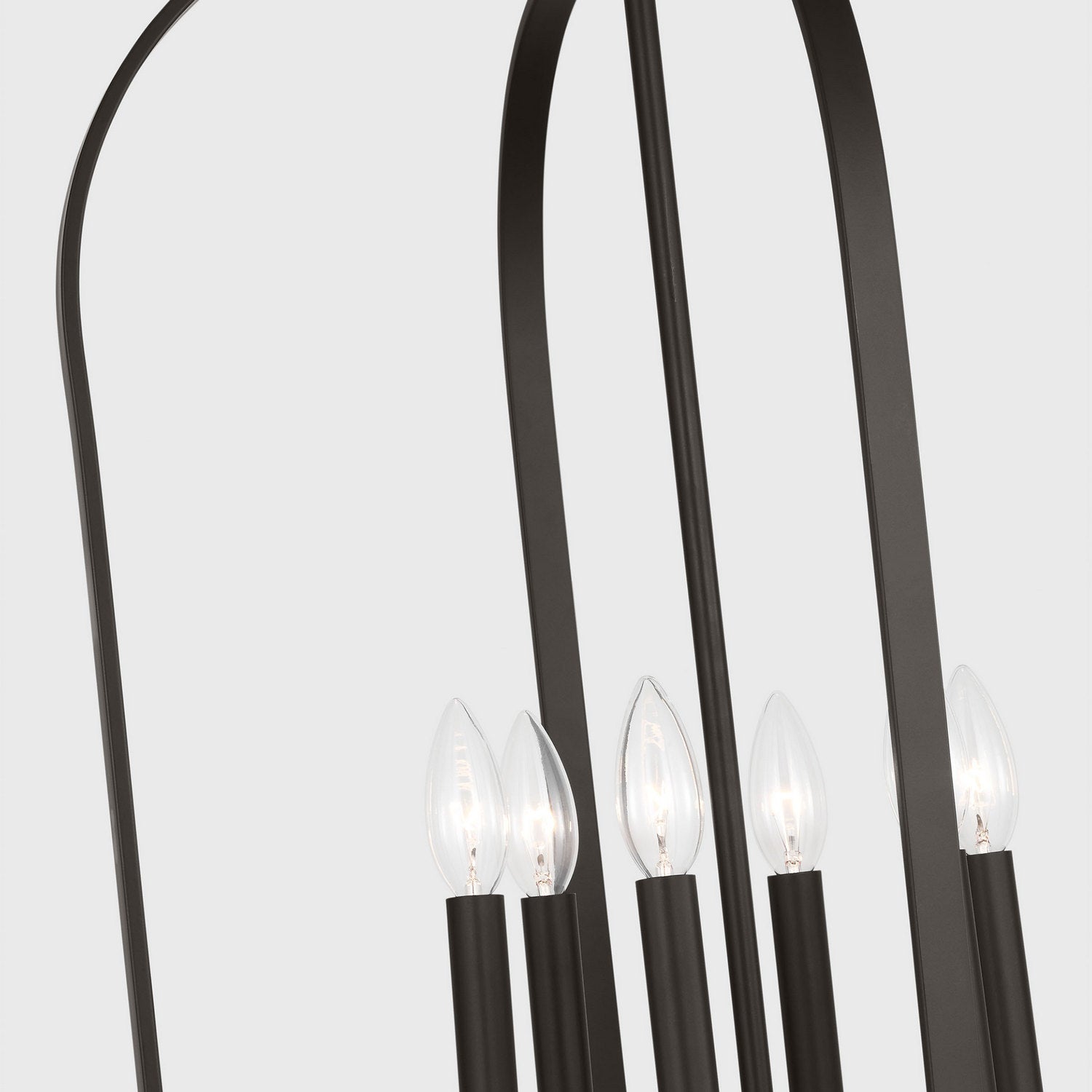 Generation Lighting - GLC1316MBK - Six Light Chandelier - Loretto - Midnight Black