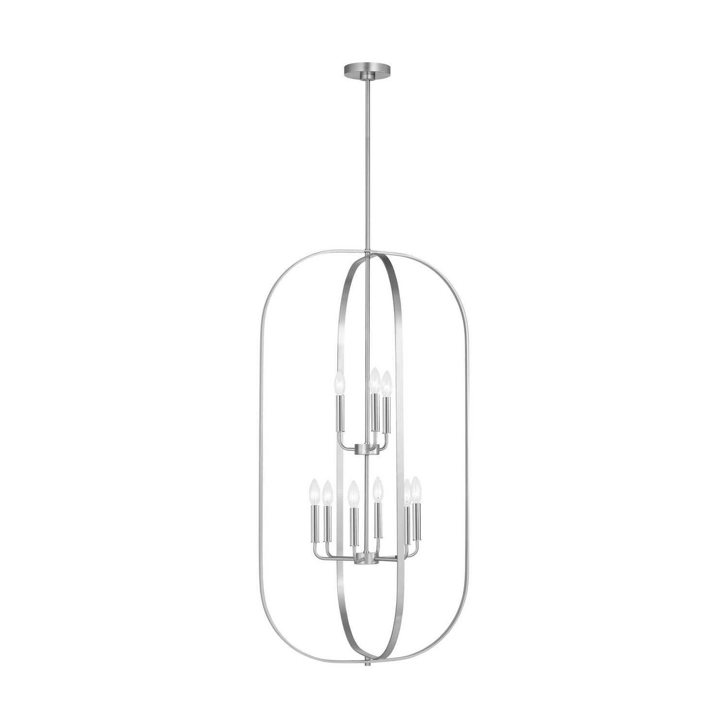 Generation Lighting - GLC1329BS - Nine Light Chandelier - Loretto - Brushed Nickel