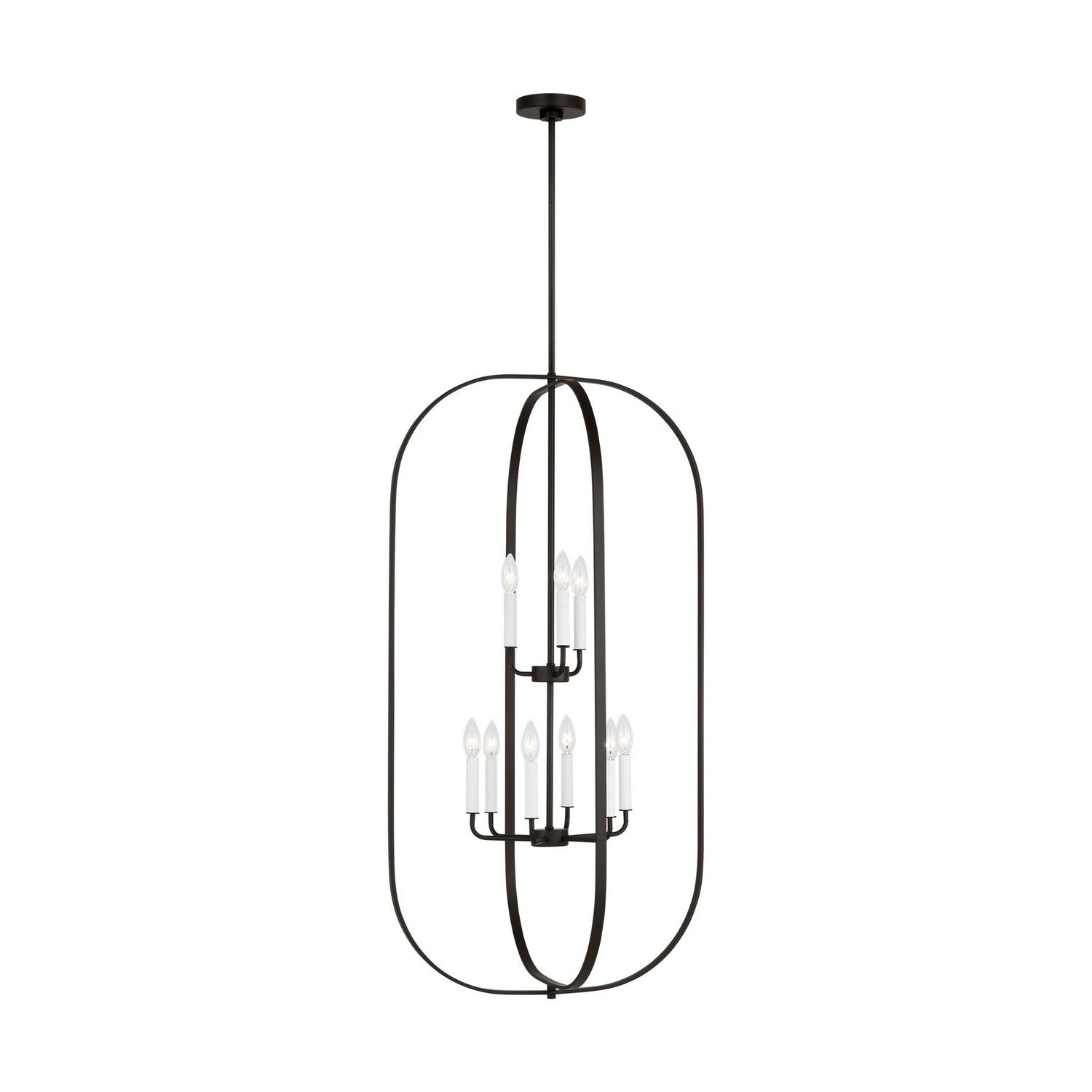 Generation Lighting - GLC1329MBK - Nine Light Chandelier - Loretto - Midnight Black