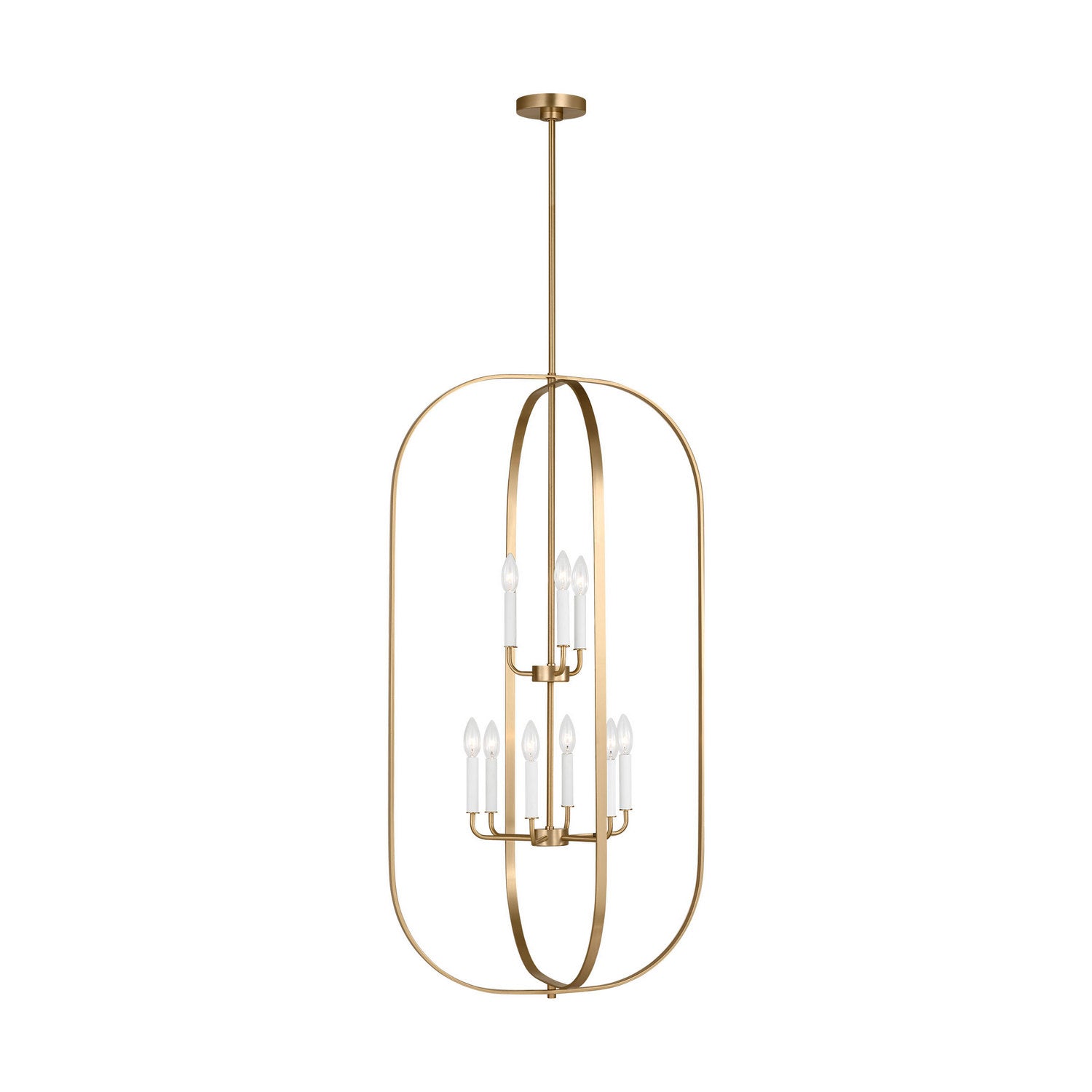 Generation Lighting - GLC1329SB - Nine Light Chandelier - Loretto - Satin Brass