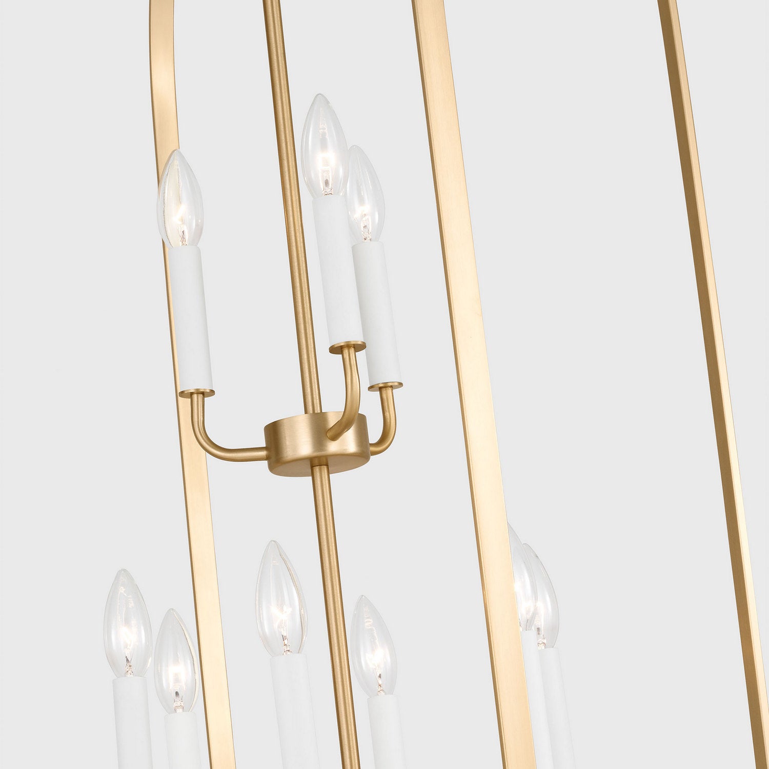 Generation Lighting - GLC1329SB - Nine Light Chandelier - Loretto - Satin Brass