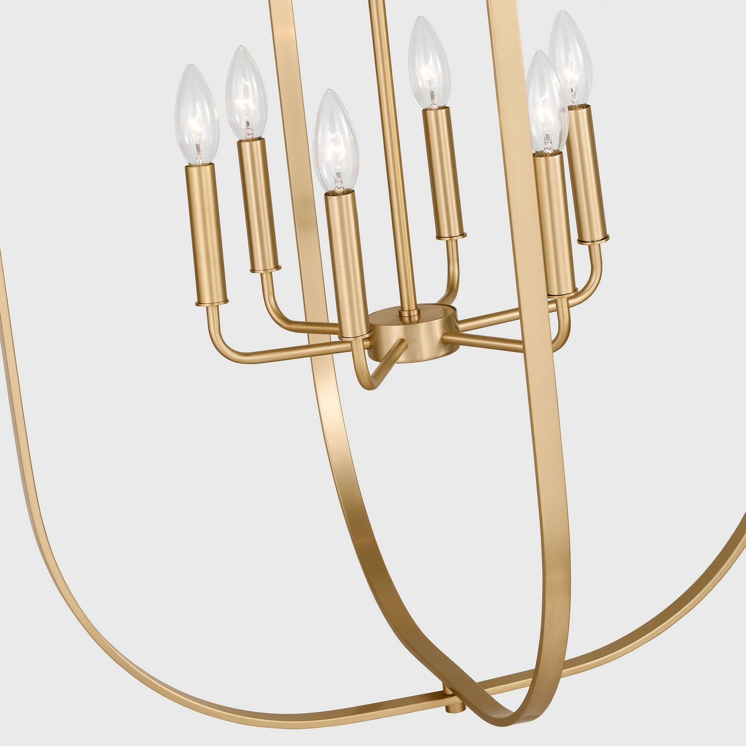Generation Lighting - GLC1329SB - Nine Light Chandelier - Loretto - Satin Brass