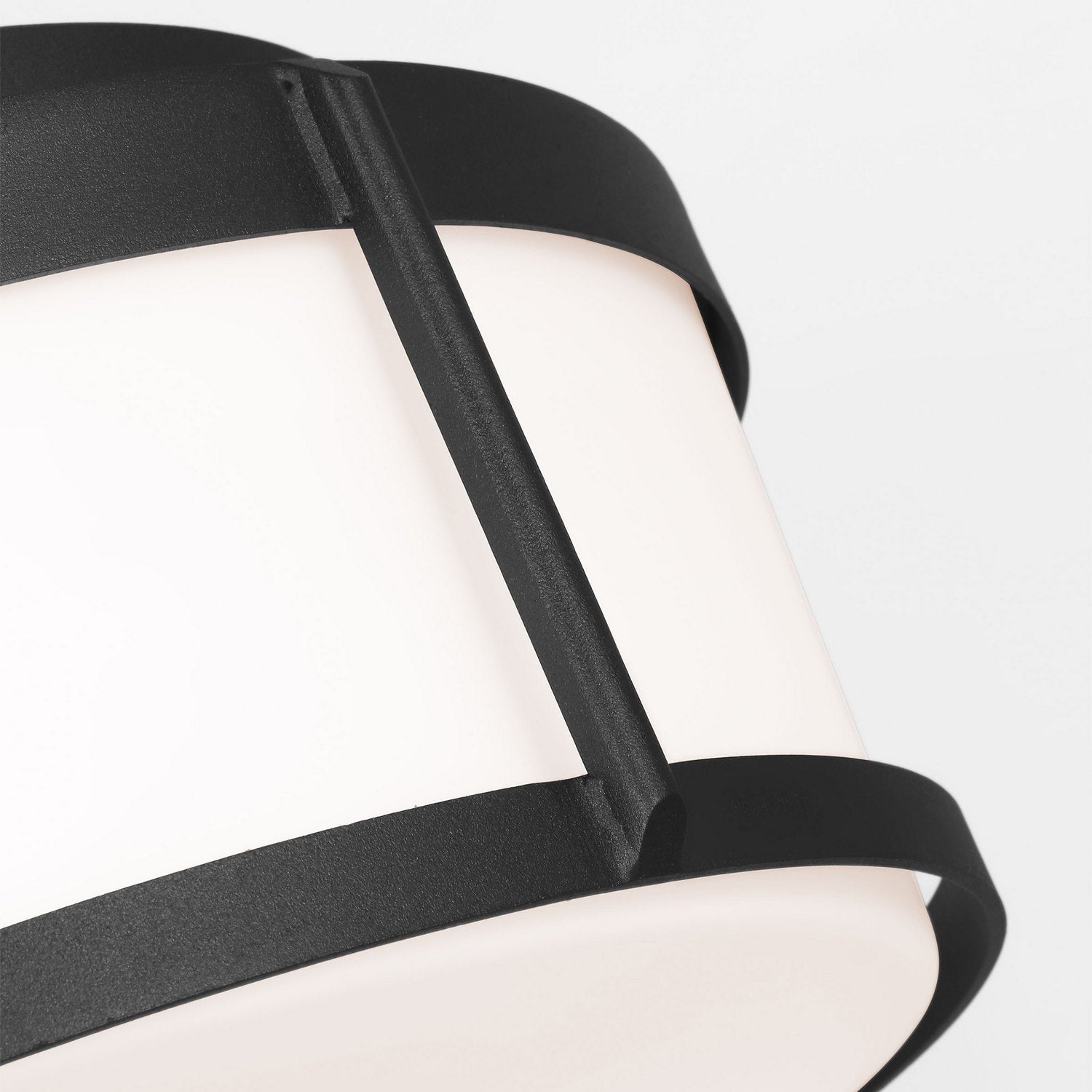 Generation Lighting - GLO1132OE-TXB - Flush Mount - Luning - Textured Black