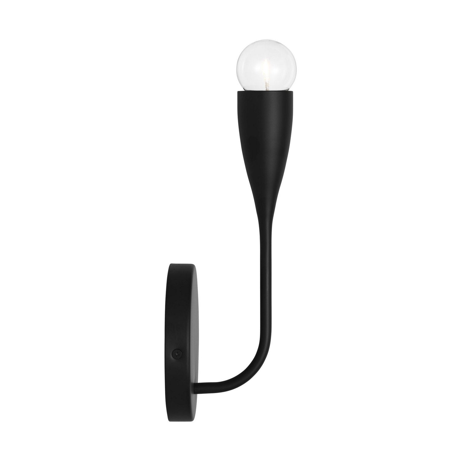 Generation Lighting - GLV1081MBK - Wall Sconce - Maya - Midnight Black