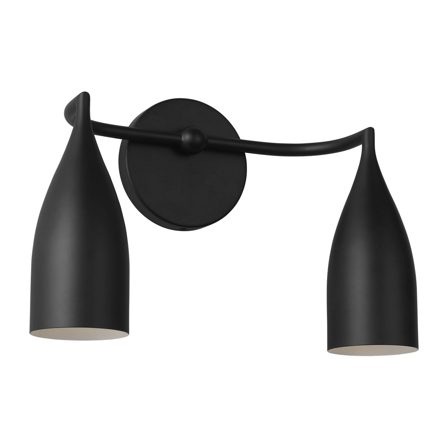 Generation Lighting - GLV1082MBK - Two Light Vanity - Maya - Midnight Black
