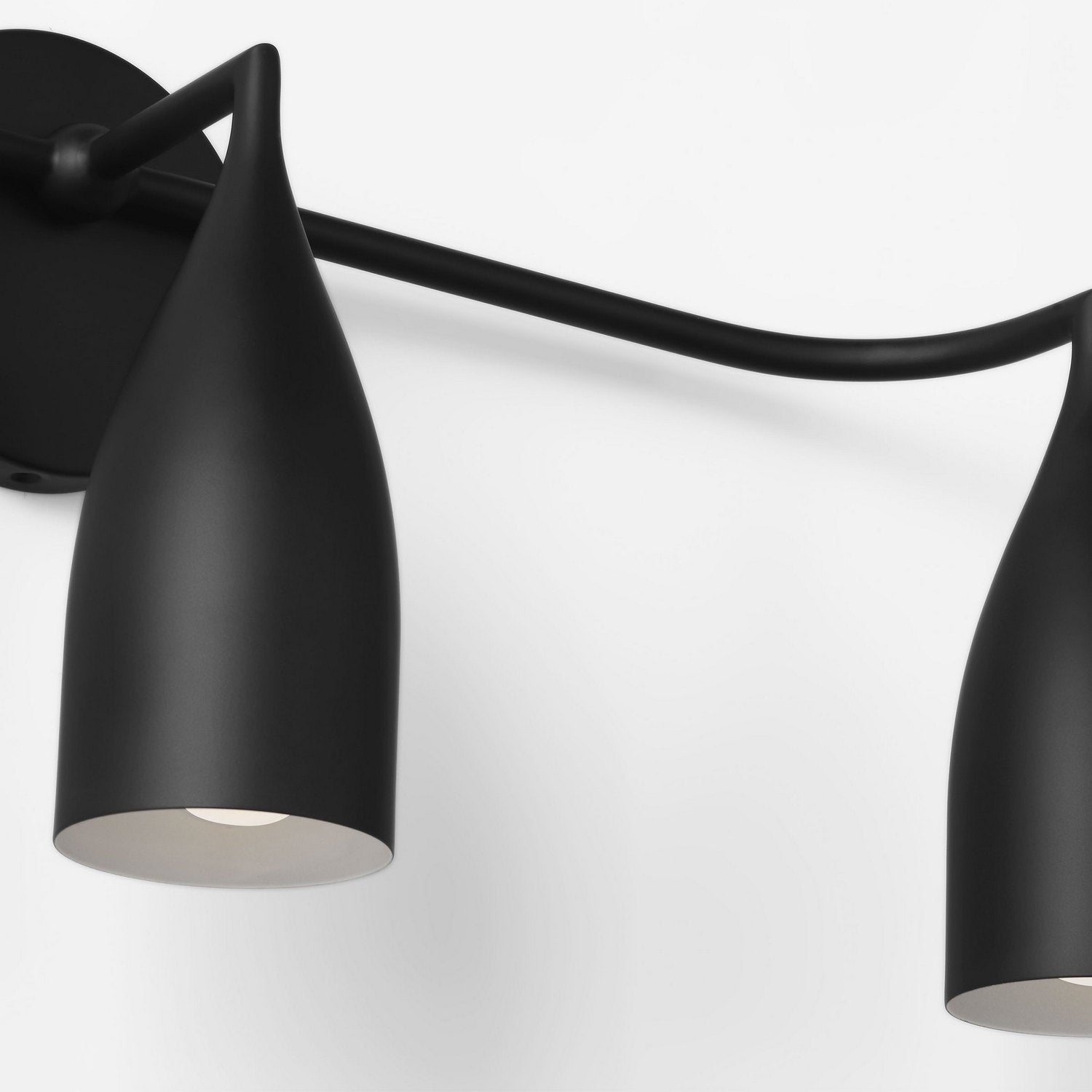 Generation Lighting - GLV1083MBK - Three Light Vanity - Maya - Midnight Black