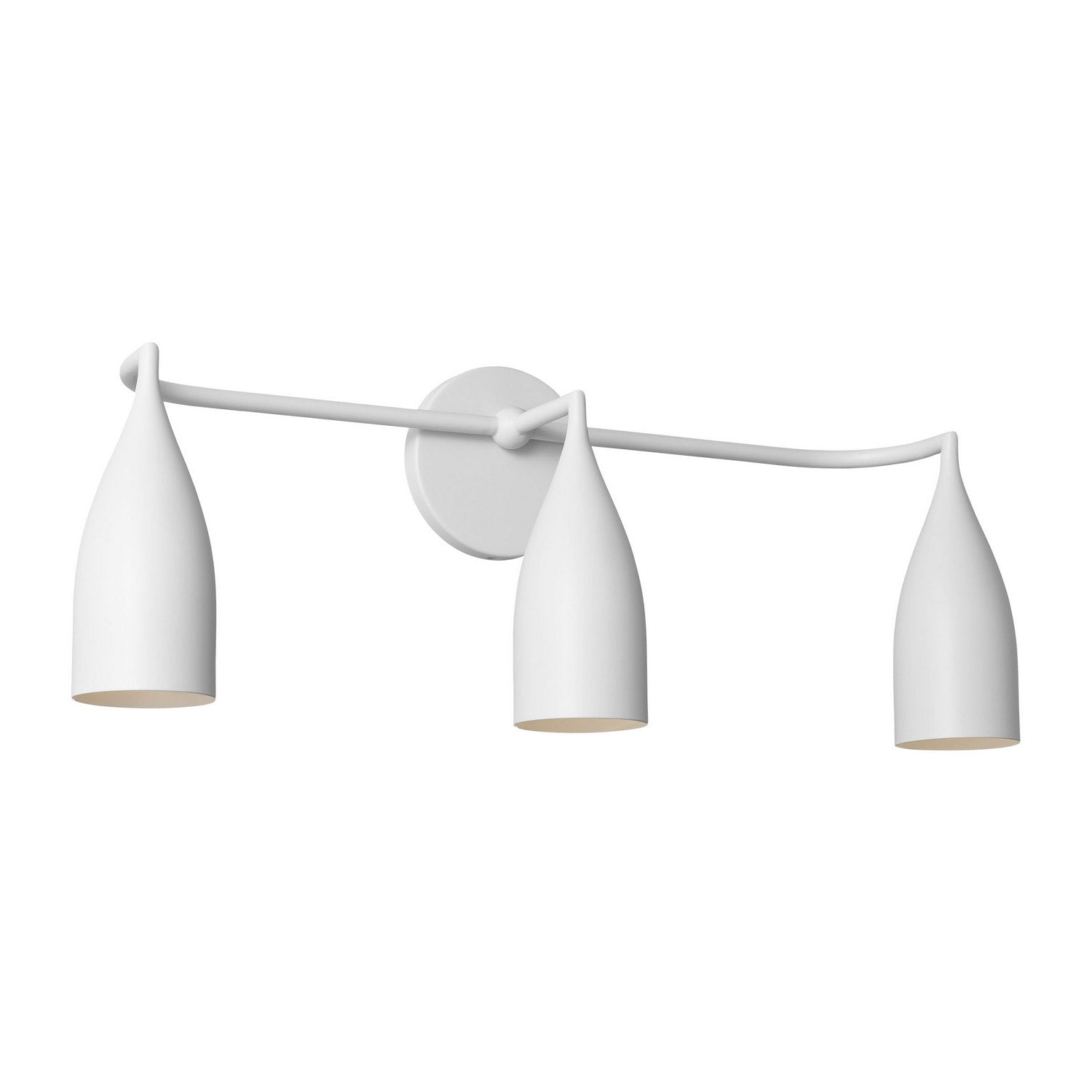 Generation Lighting - GLV1083MWT - Three Light Vanity - Maya - Matte White