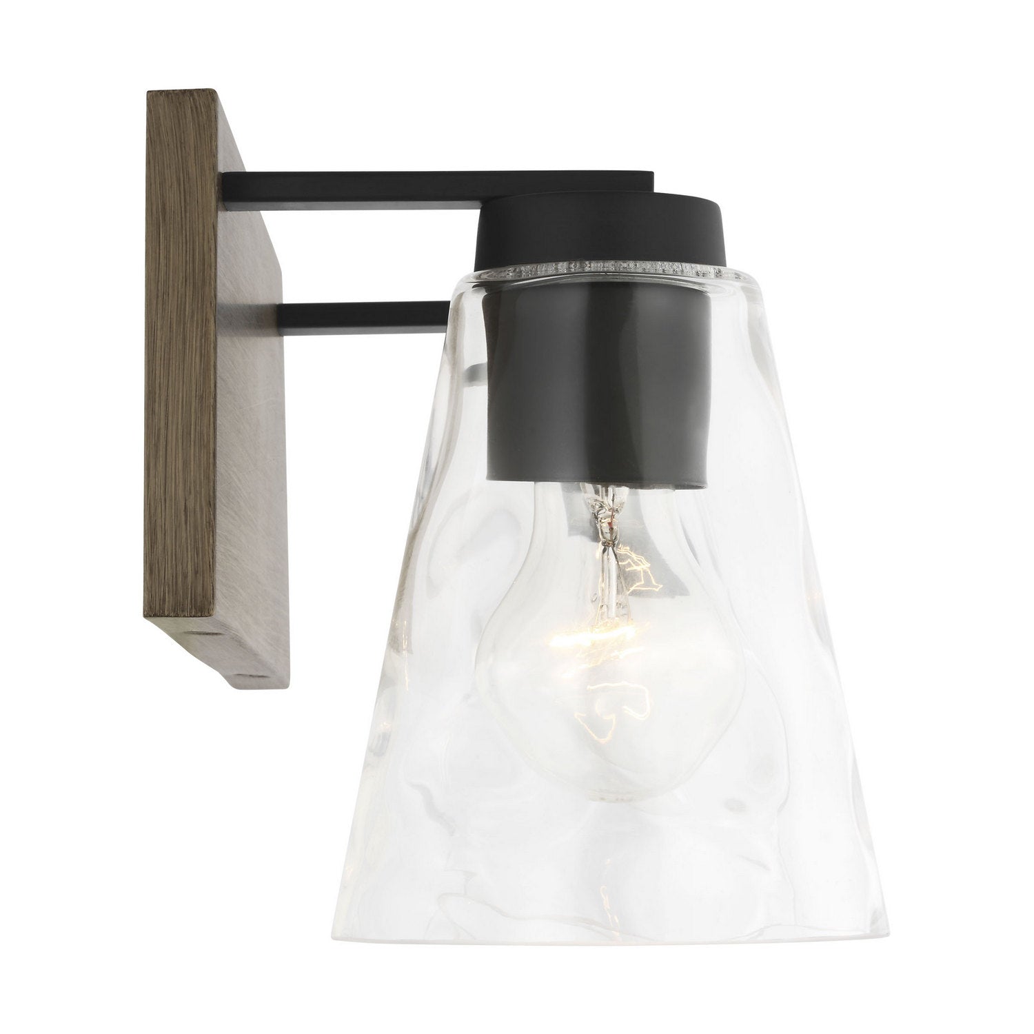 Generation Lighting - GLV1112MBKCRO - Vanity - Dunton - Midnight Black