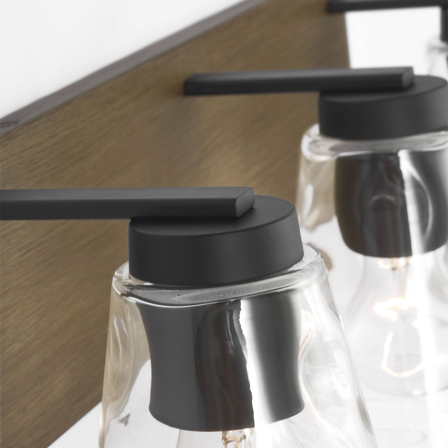 Generation Lighting - GLV1113MBKCRO - Vanity - Dunton - Midnight Black