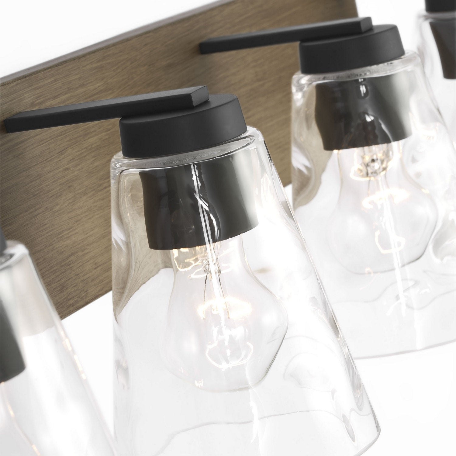 Generation Lighting - GLV1114MBKCRO - Vanity - Dunton - Midnight Black