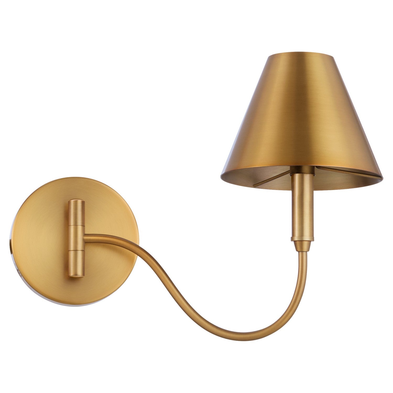 Quorum - 5914-1-47 - One Light Swing-Arm Lamp - Waltz - Brushed Brass