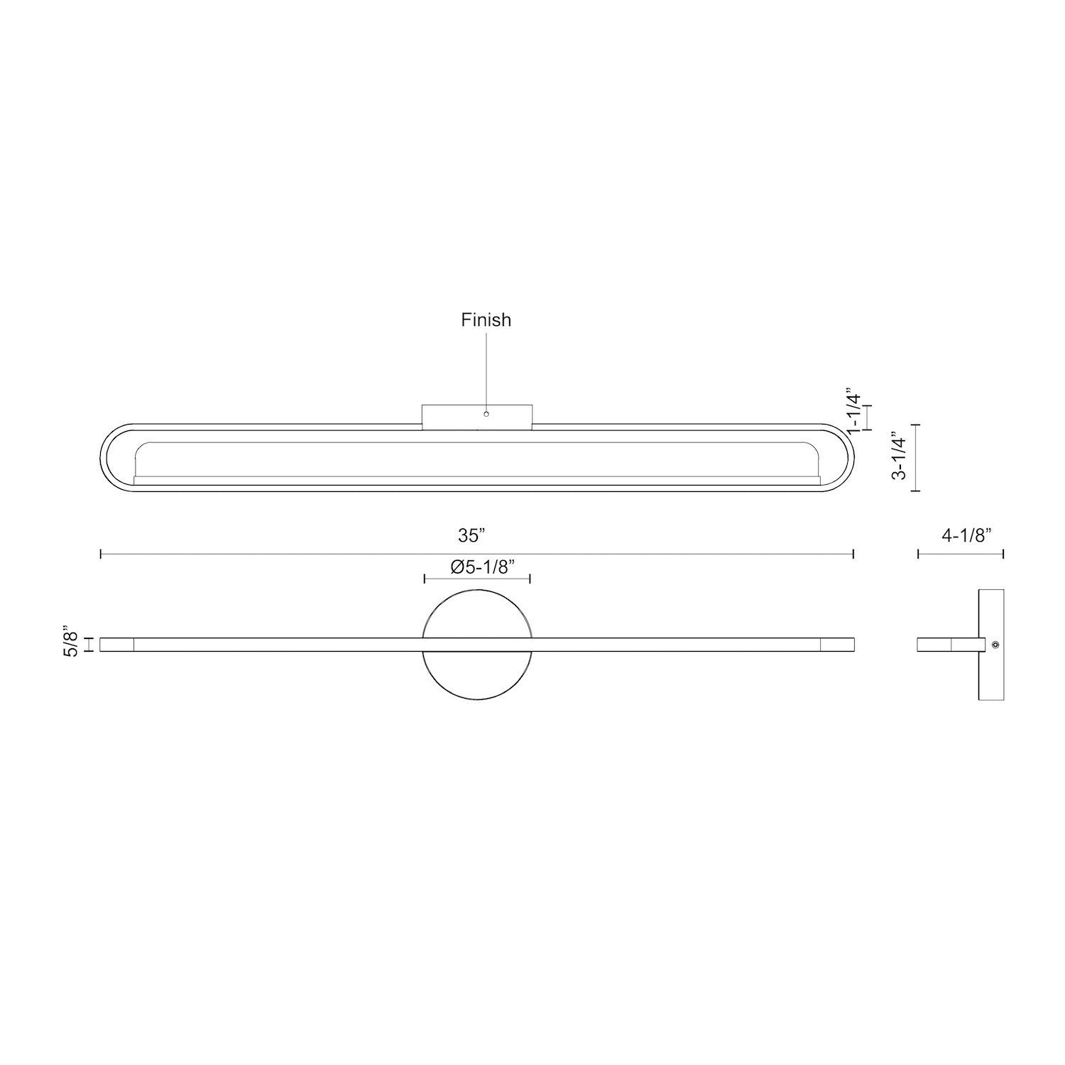 Kuzco Lighting - VL63736-CH-UNV - LED Vanity - Marlon - Chrome