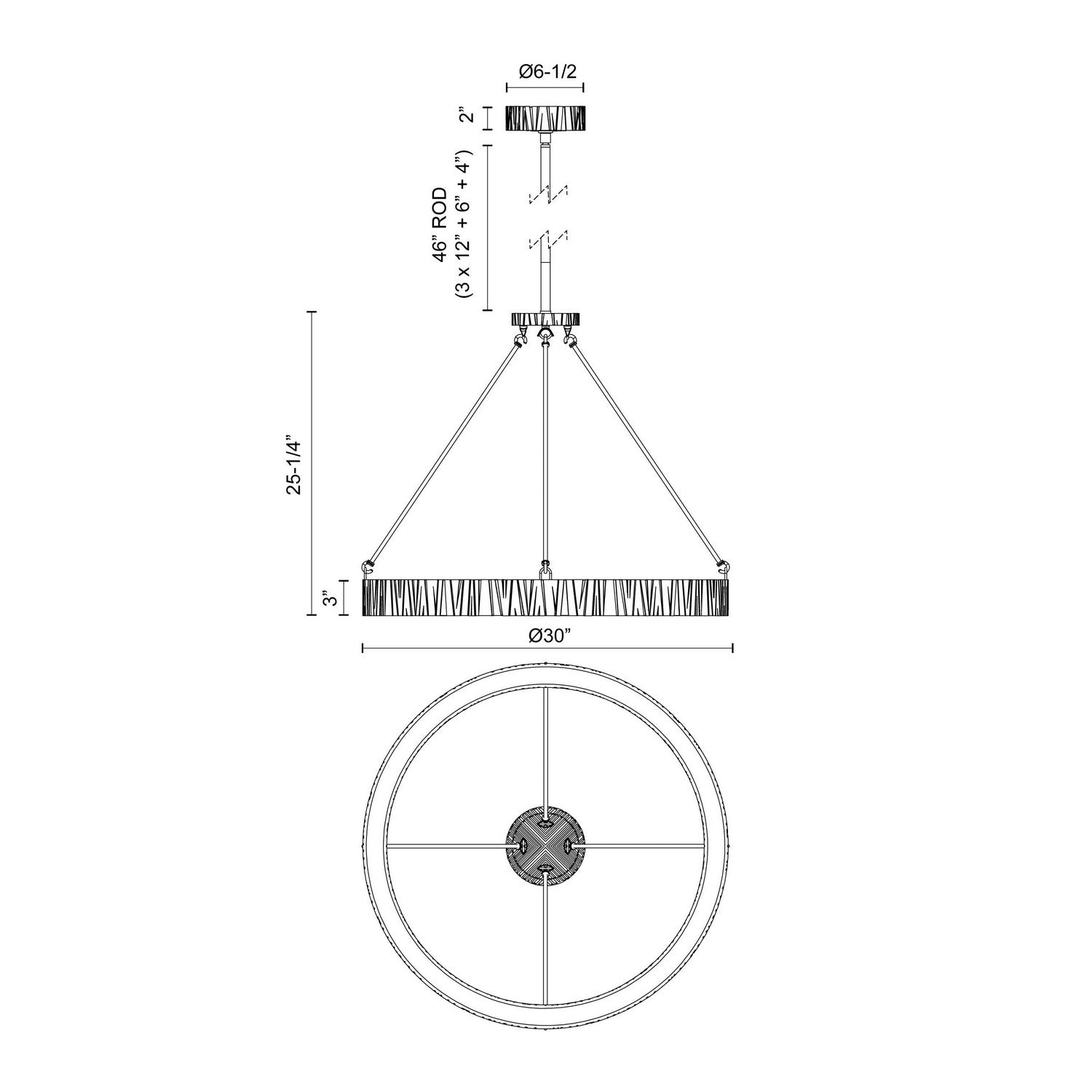 Alora - PD361230VB-UNV - LED Pendant - Kensington - Vintage Brass