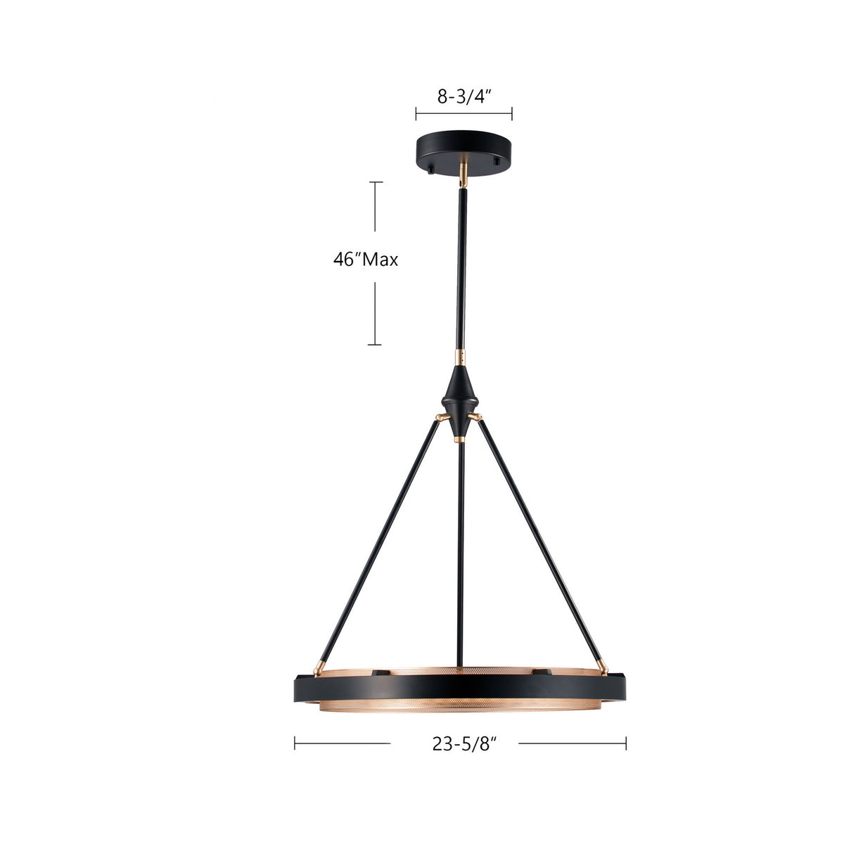 Alora - PD302724CBSS-UNV-010 - LED Pendant - Duo - Classic Black/Silver Shimmer