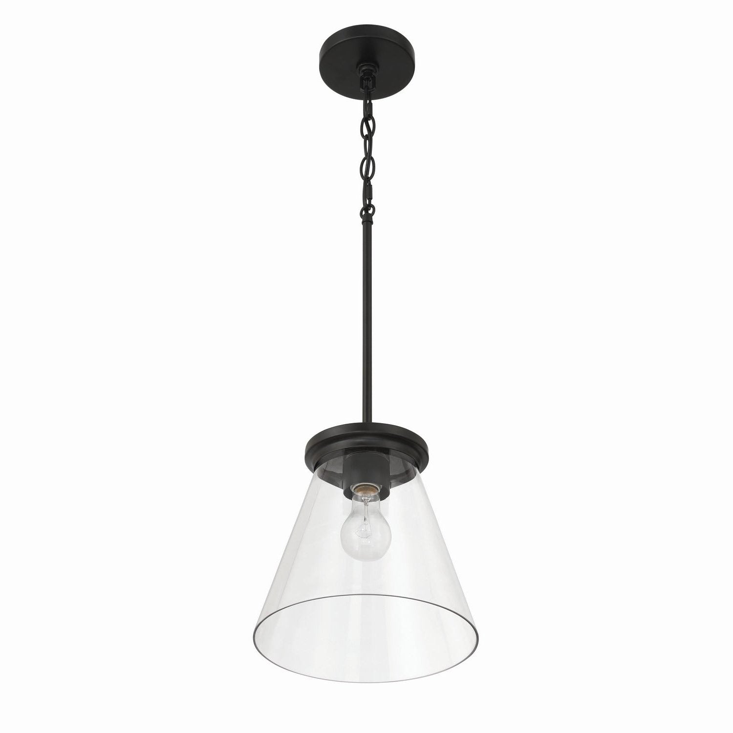 Craftmade - 60492-FB - One Light Pendant - Connell - Flat Black