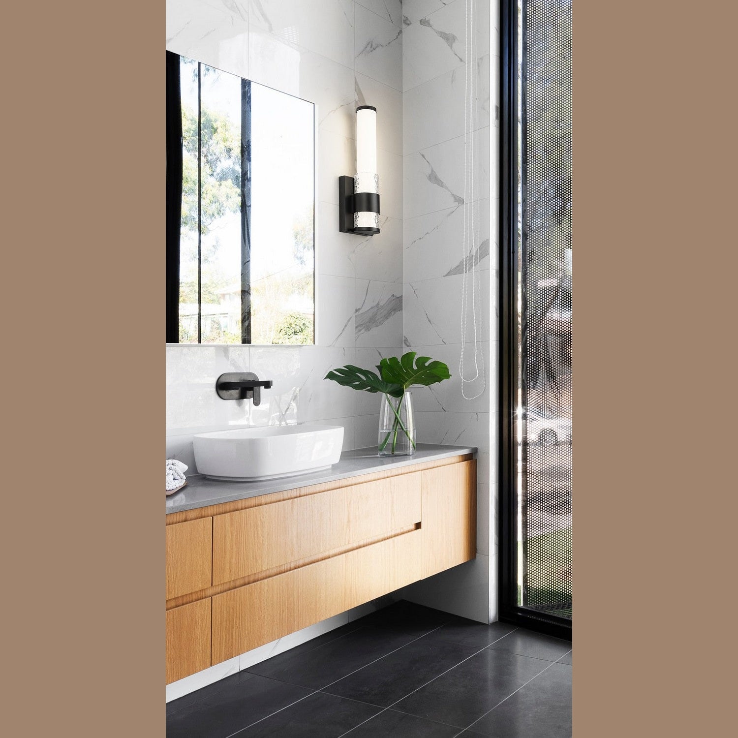 Z-Lite - 1015-1S-MB-LED - LED Wall Sconce - Egon - Matte Black