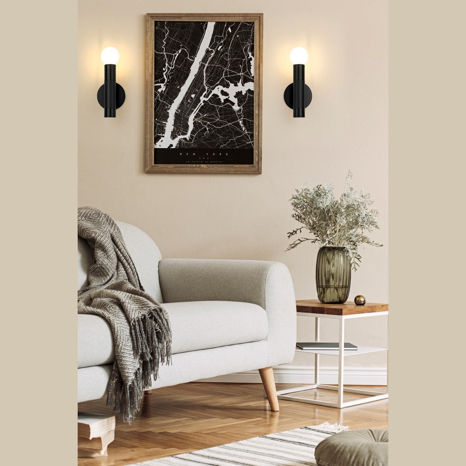 Z-Lite - 1956-1S-MB - One Light Wall Sconce - Stari - Matte Black