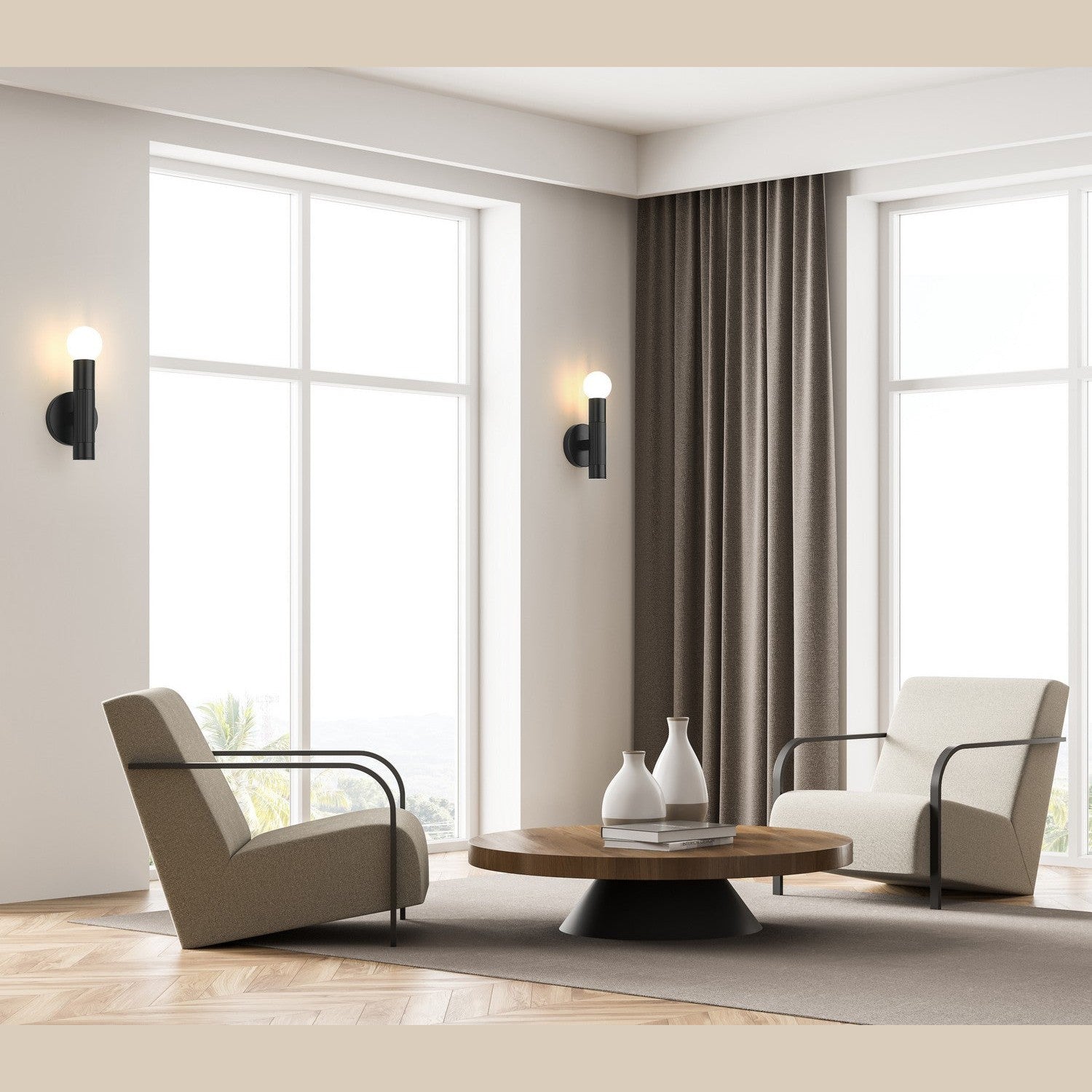 Z-Lite - 1956-1S-MB - One Light Wall Sconce - Stari - Matte Black