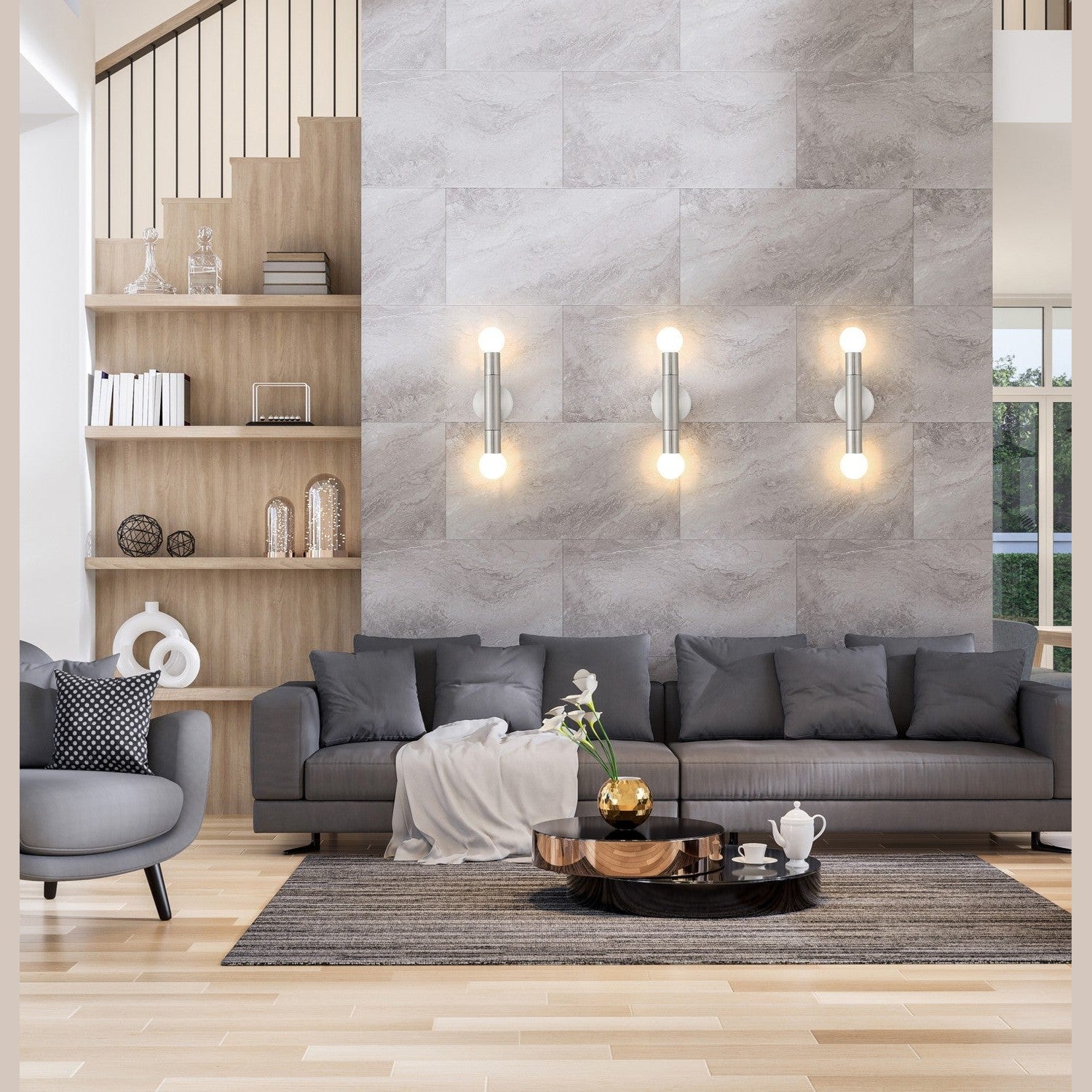 Z-Lite - 1956-2S-BN - Two Light Wall Sconce - Stari - Brushed Nickel