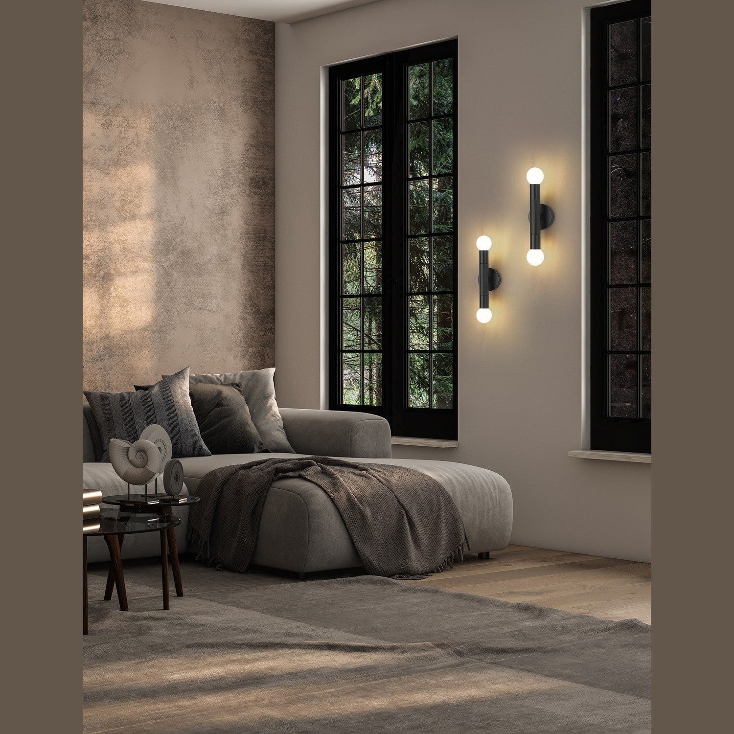 Z-Lite - 1956-2S-MB - Two Light Wall Sconce - Stari - Matte Black