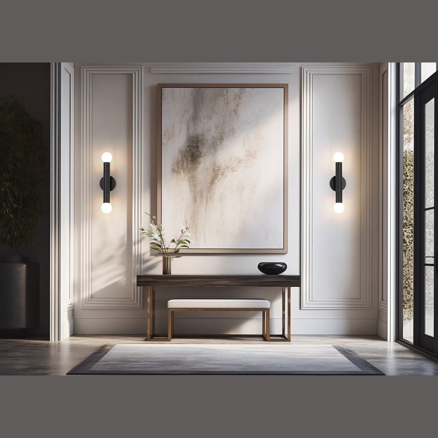 Z-Lite - 1956-2S-MB - Two Light Wall Sconce - Stari - Matte Black