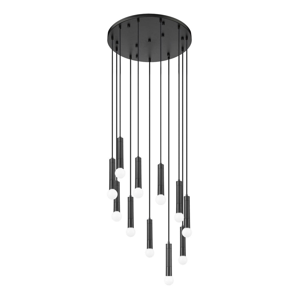 Z-Lite - 1956P-11R-MB - 11 Light Chandelier - Stari - Matte Black