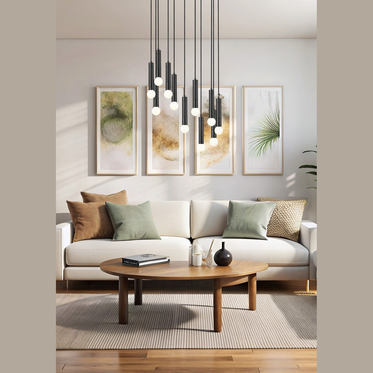 Z-Lite - 1956P-11R-MB - 11 Light Chandelier - Stari - Matte Black