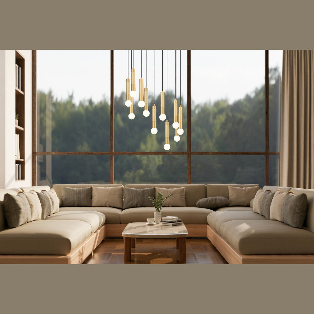 Z-Lite - 1956P-11R-MGLD - 11 Light Chandelier - Stari - Modern Gold
