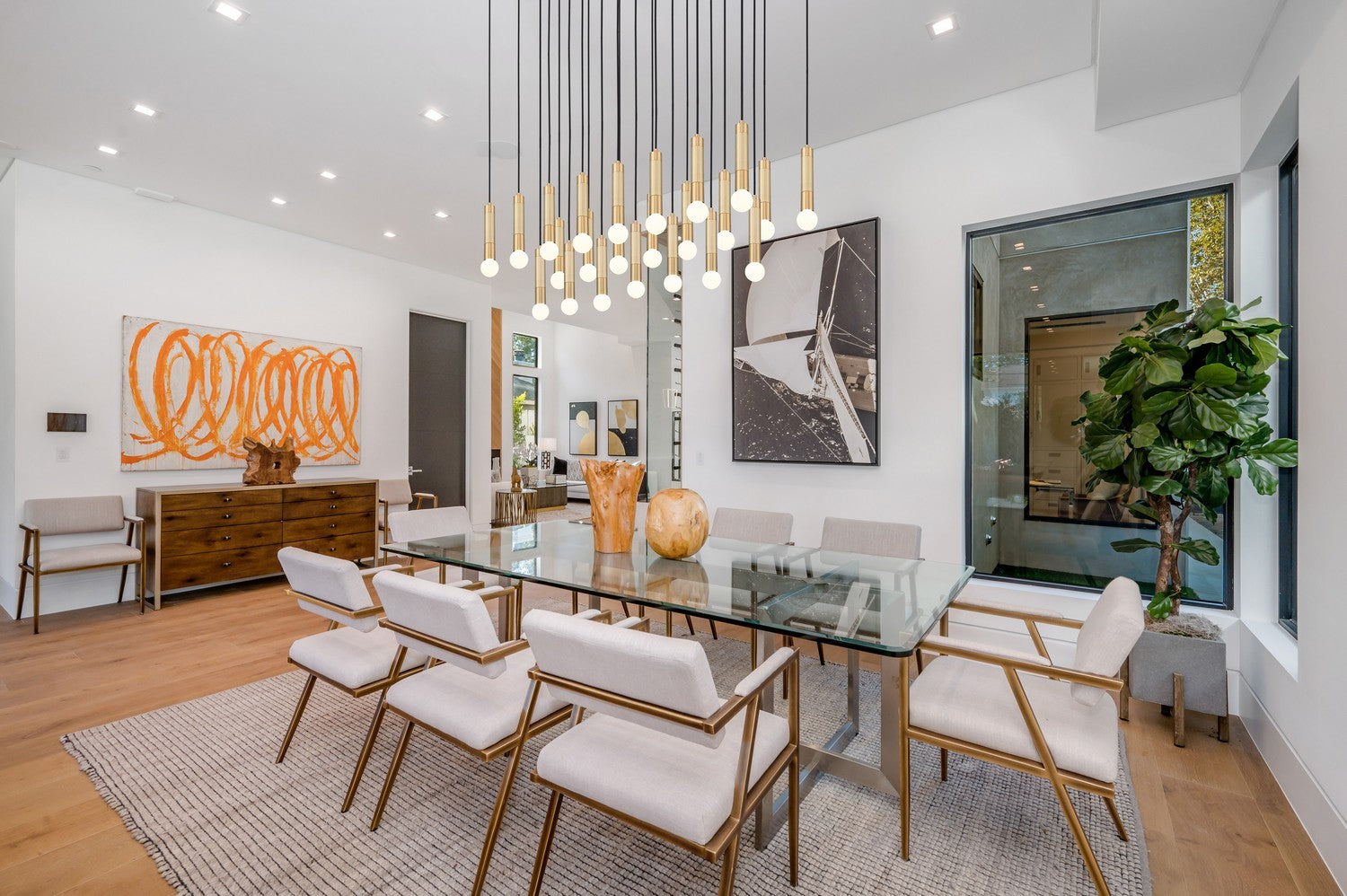 Z-Lite - 1956P-23L-MGLD - 23 Light Linear Chandelier - Stari - Modern Gold