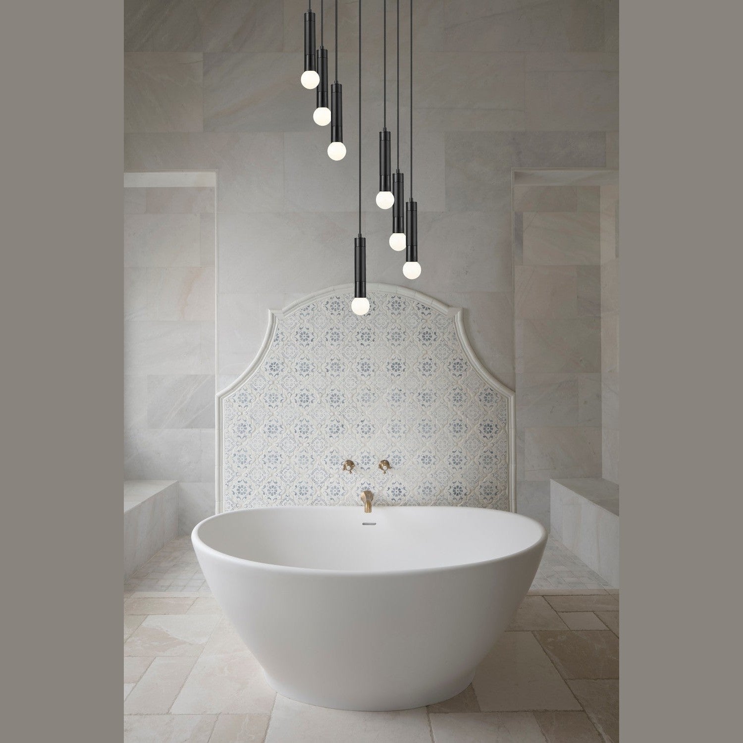 Z-Lite - 1956P-5R-MB - Five Light Chandelier - Stari - Matte Black