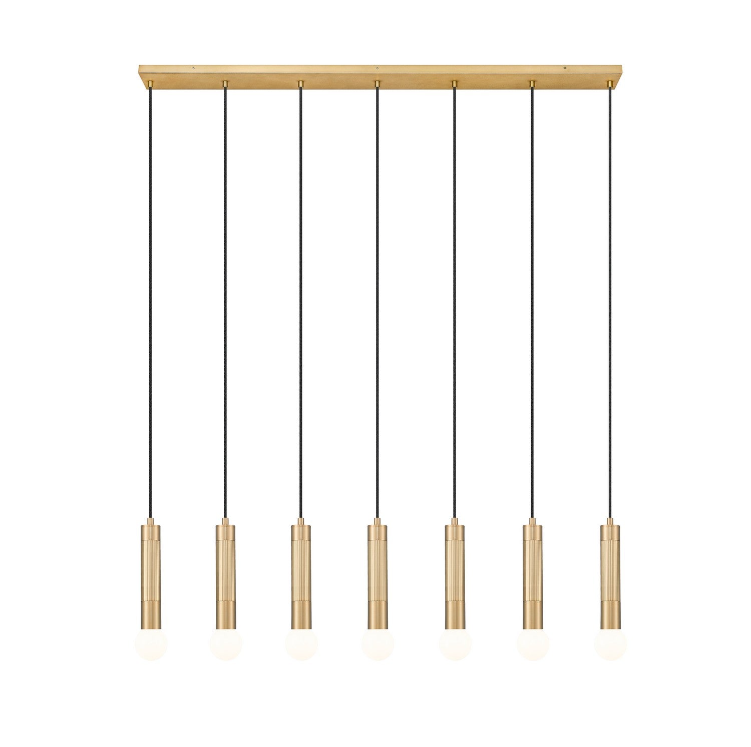 Z-Lite - 1956P-7L-MGLD - Seven Light Linear Chandelier - Stari - Modern Gold