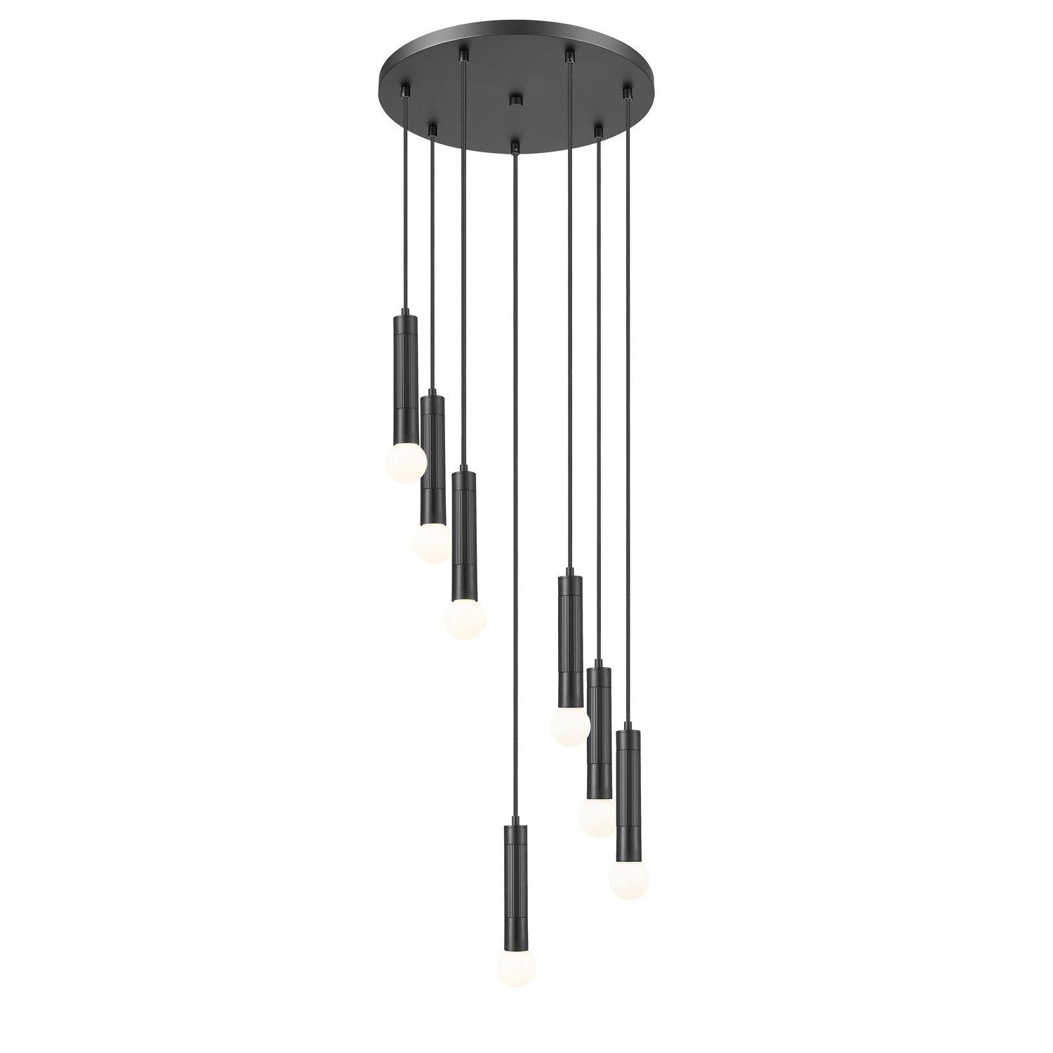 Z-Lite - 1956P-7R-MB - Seven Light Chandelier - Stari - Matte Black