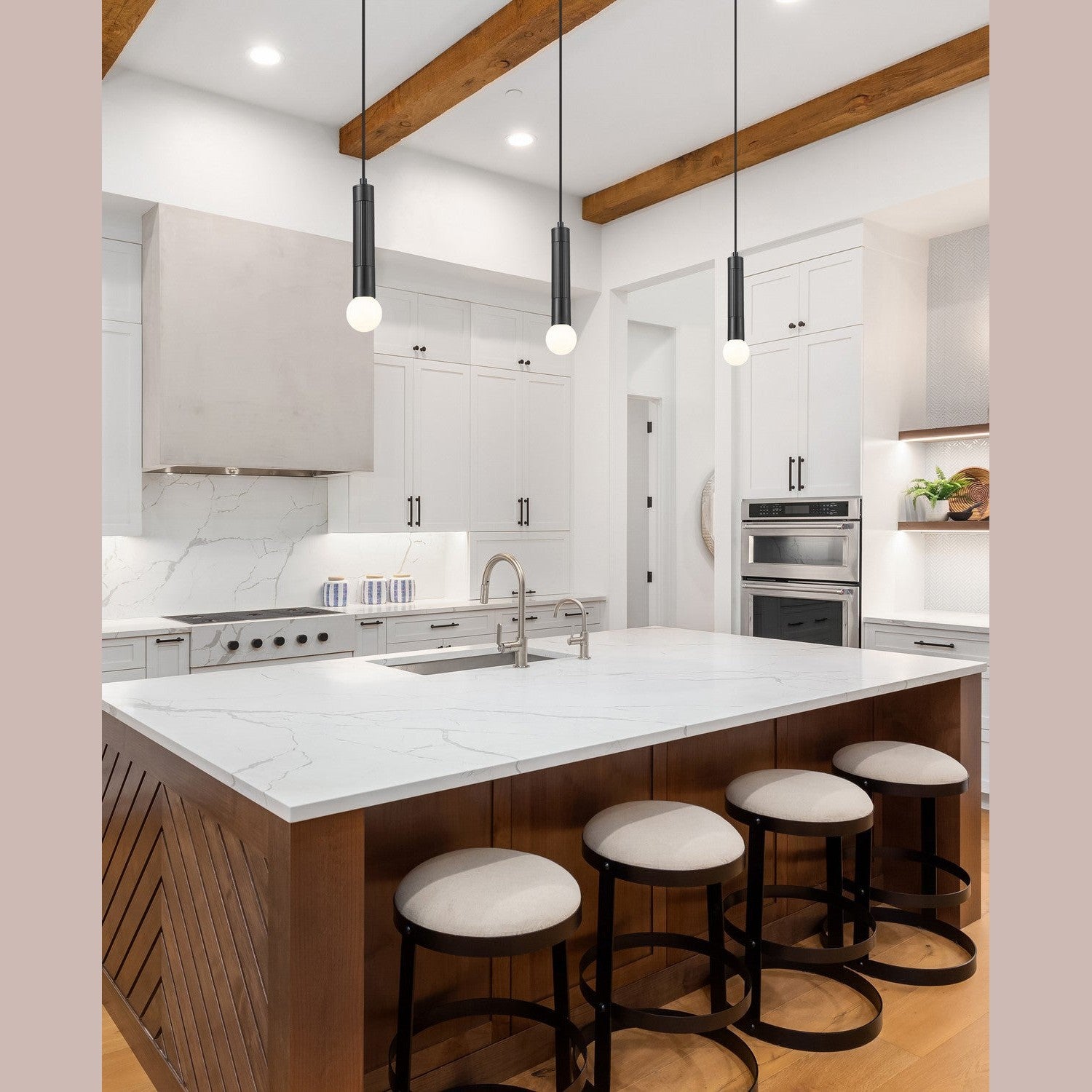 Z-Lite - 1956P-MB - One Light Pendant - Stari - Matte Black