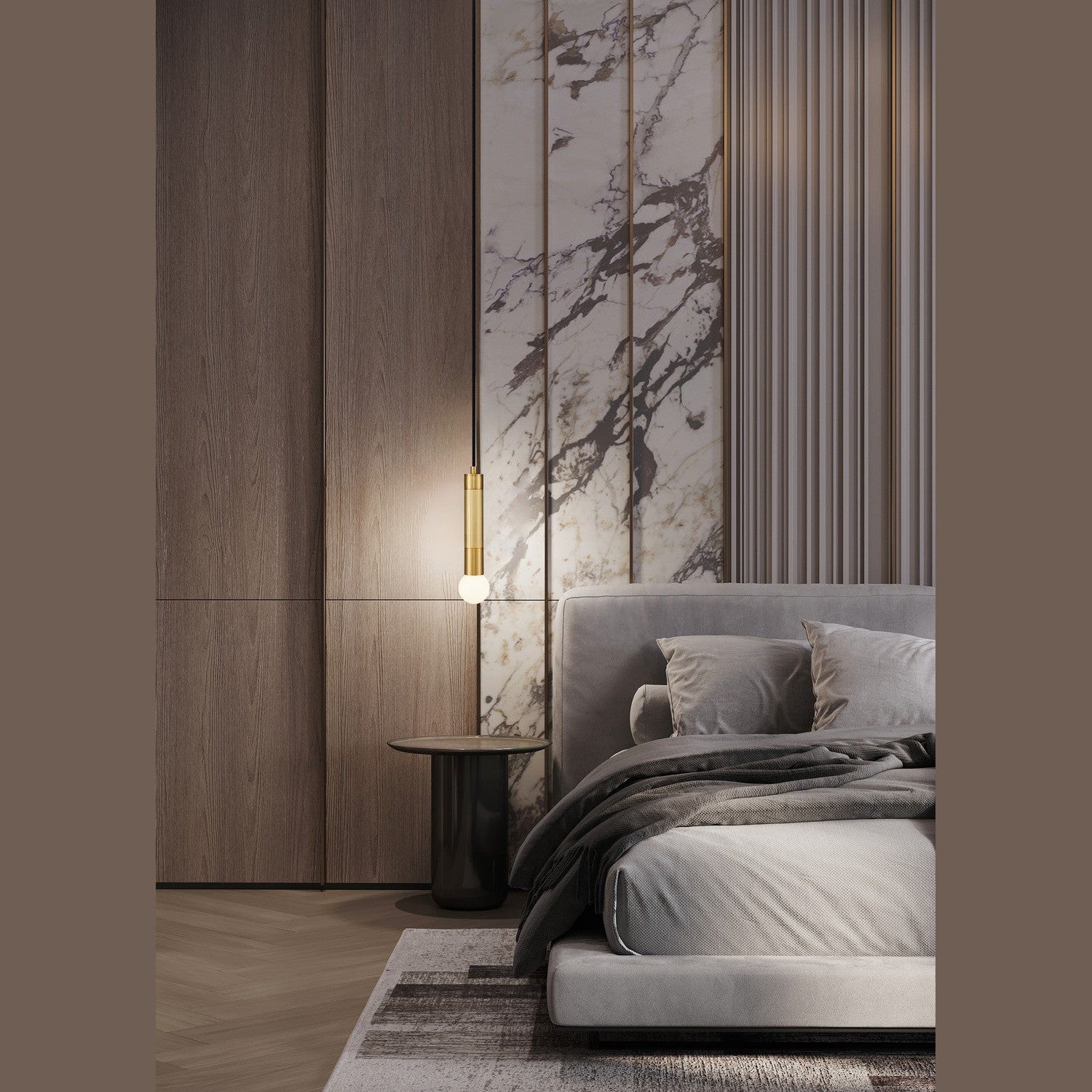 Z-Lite - 1956P-MGLD - One Light Pendant - Stari - Modern Gold