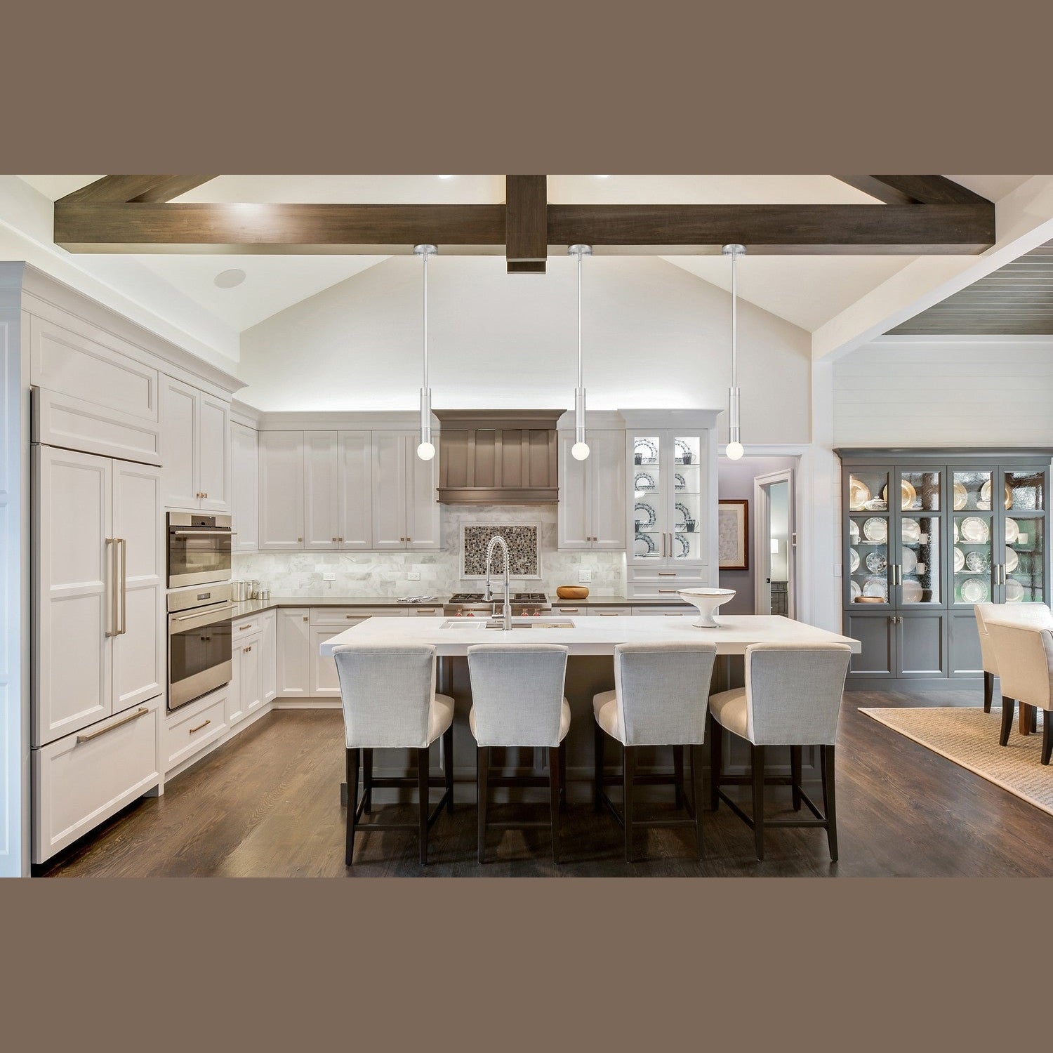 Z-Lite - 1956P-ROD-BN - One Light Pendant - Stari - Brushed Nickel