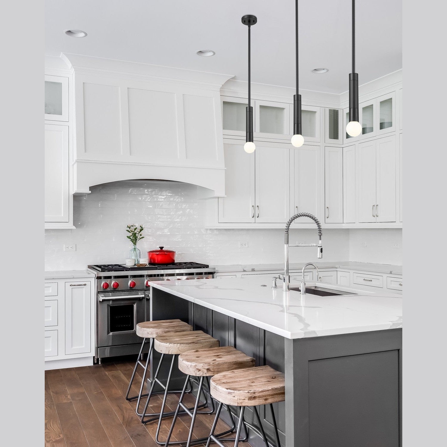 Z-Lite - 1956P-ROD-MB - One Light Pendant - Stari - Matte Black