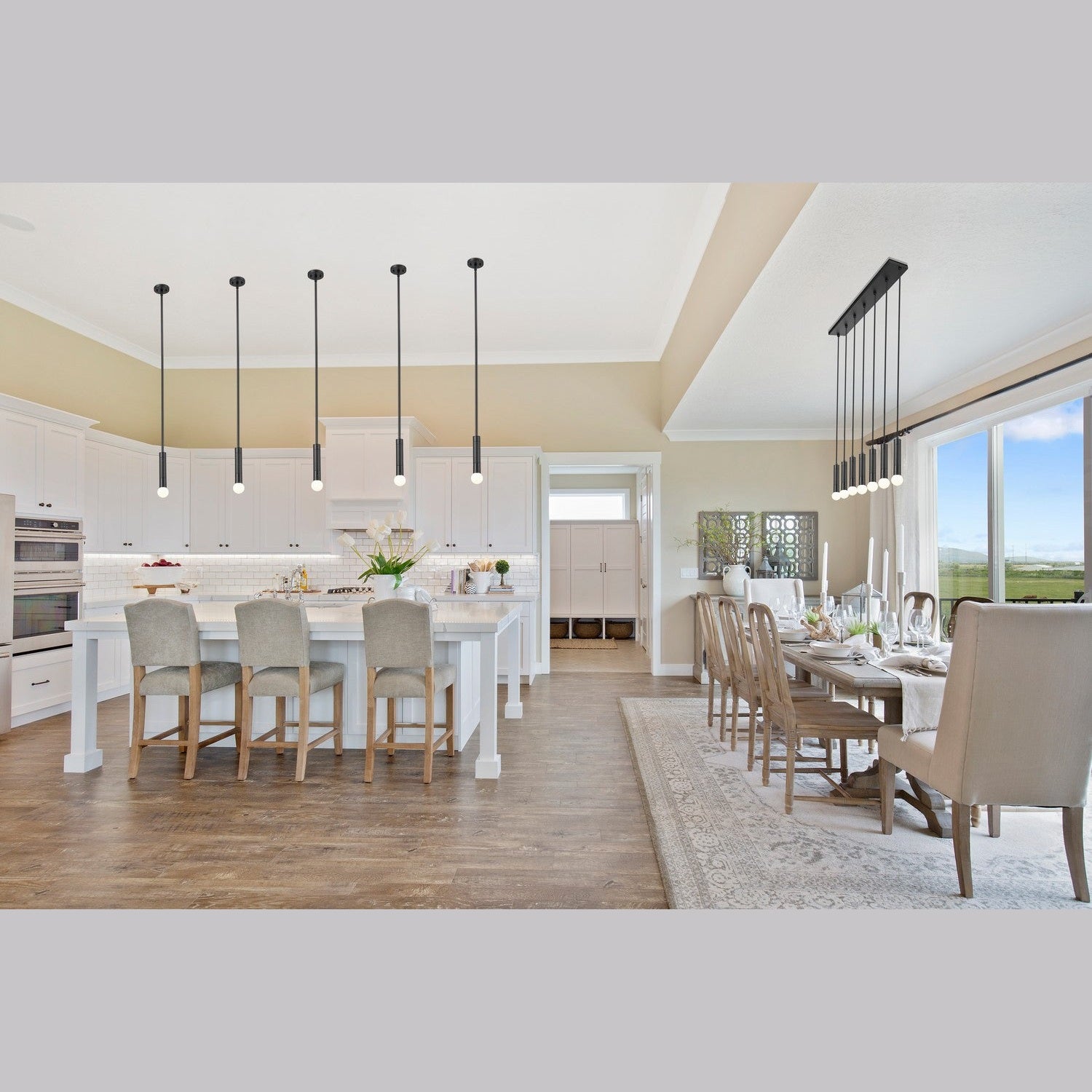 Z-Lite - 1956P-ROD-MB - One Light Pendant - Stari - Matte Black