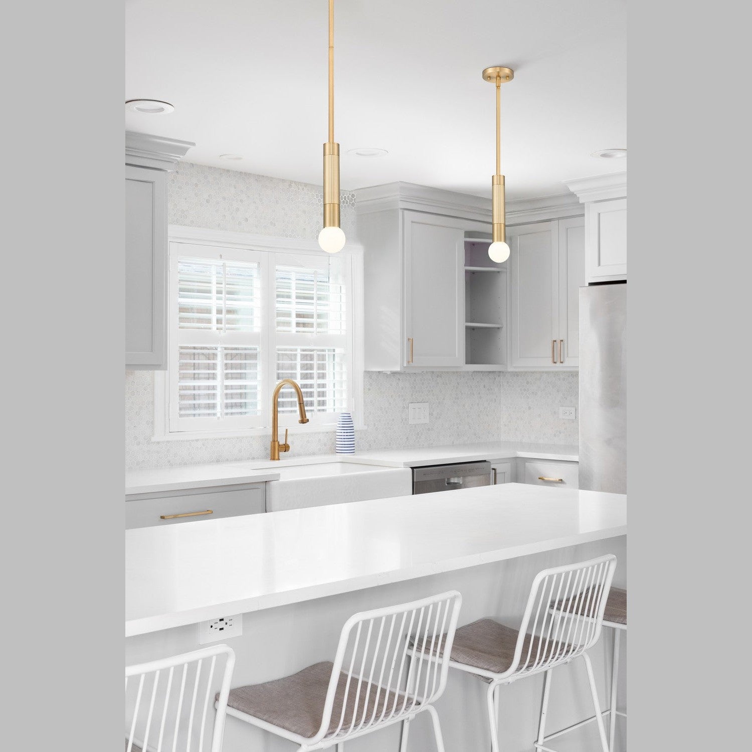 Z-Lite - 1956P-ROD-MGLD - One Light Pendant - Stari - Modern Gold